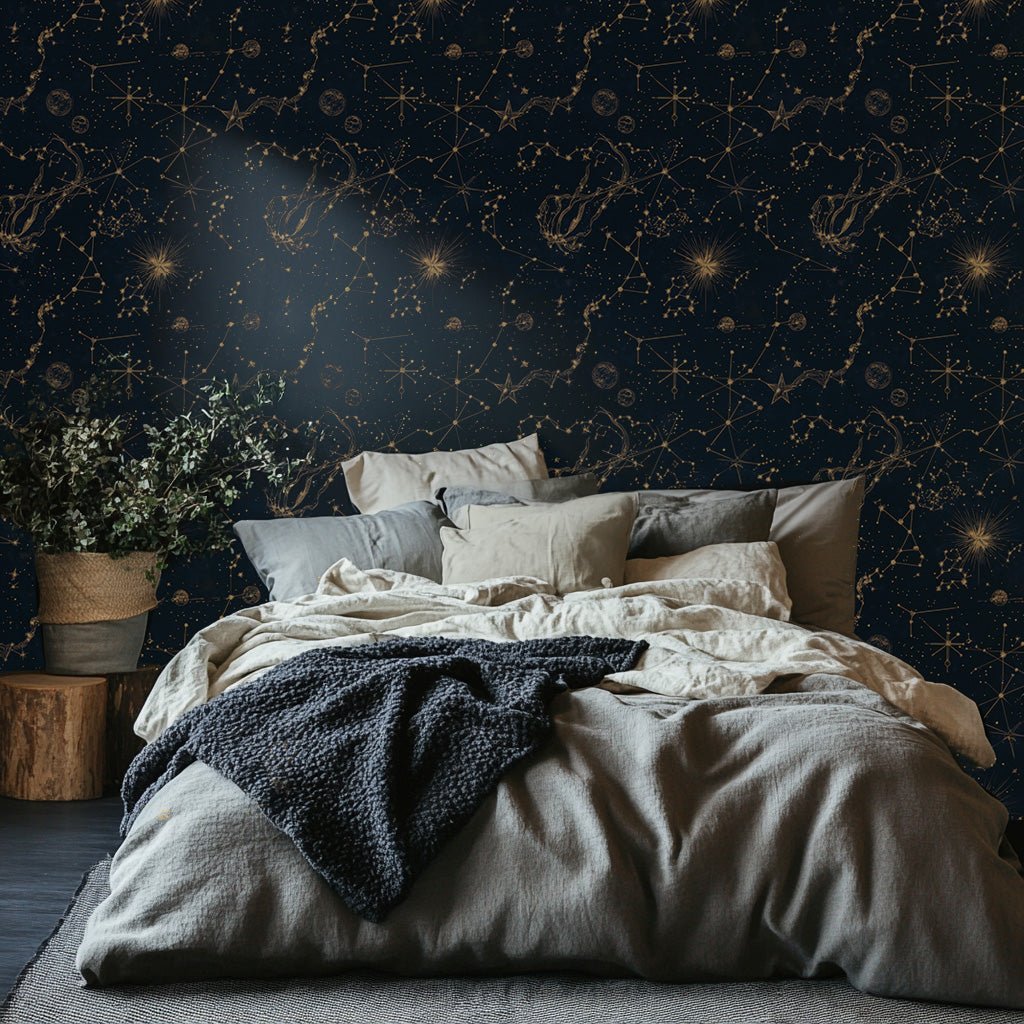 Constellation Wallpaper - Benton Lane Home - Painted Paper