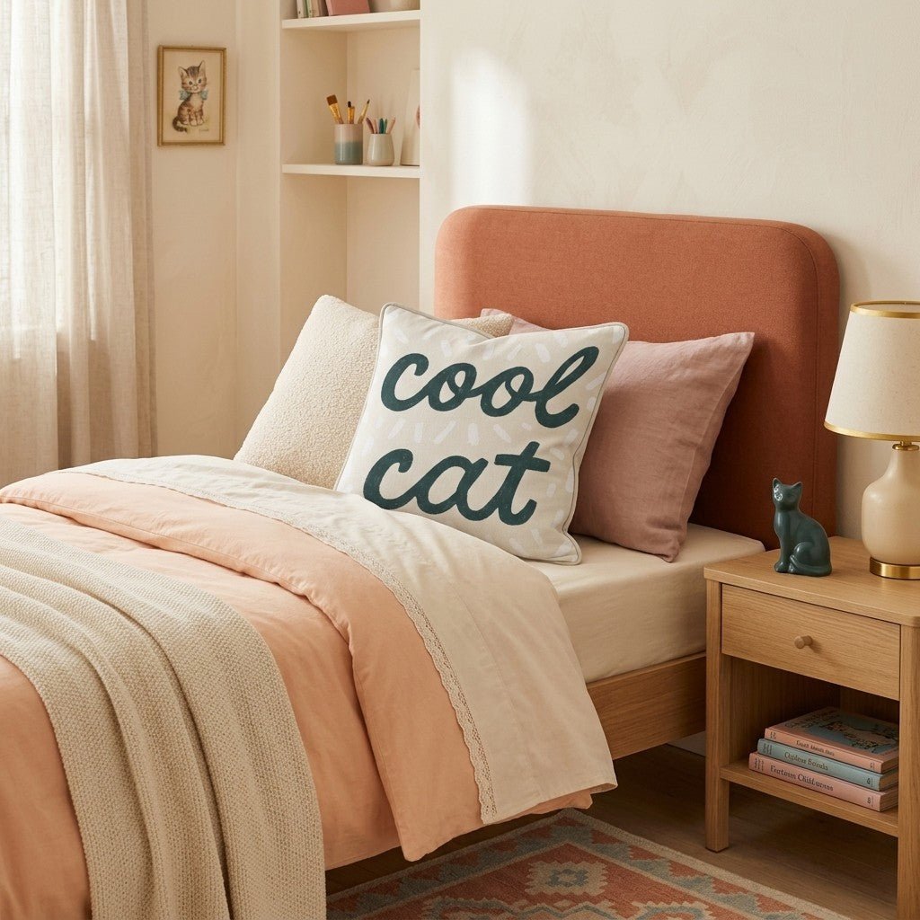 Cool Cat Throw Pillow - Benton Lane Home - Hillcroft Home