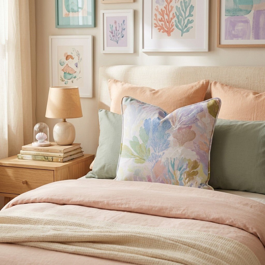 Coral Canopy Throw Pillow - Benton Lane Home - Hillcroft Home