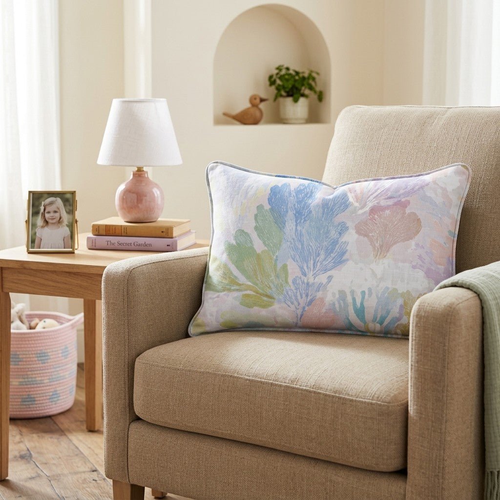 Coral Canopy Throw Pillow - Hillcroft Home
