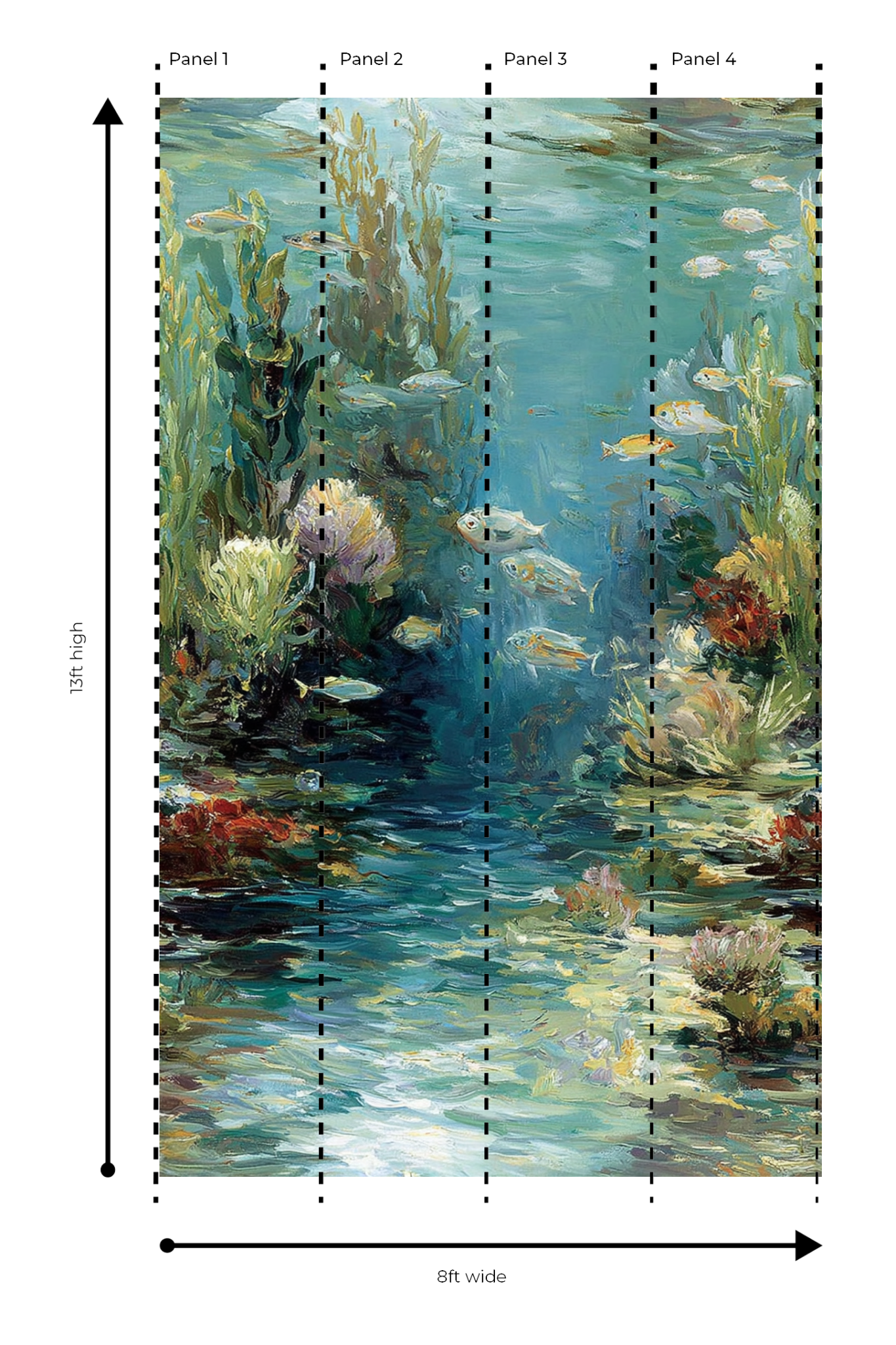 Coral Reef - Wall Mural - Benton Lane Home - Lemon Park