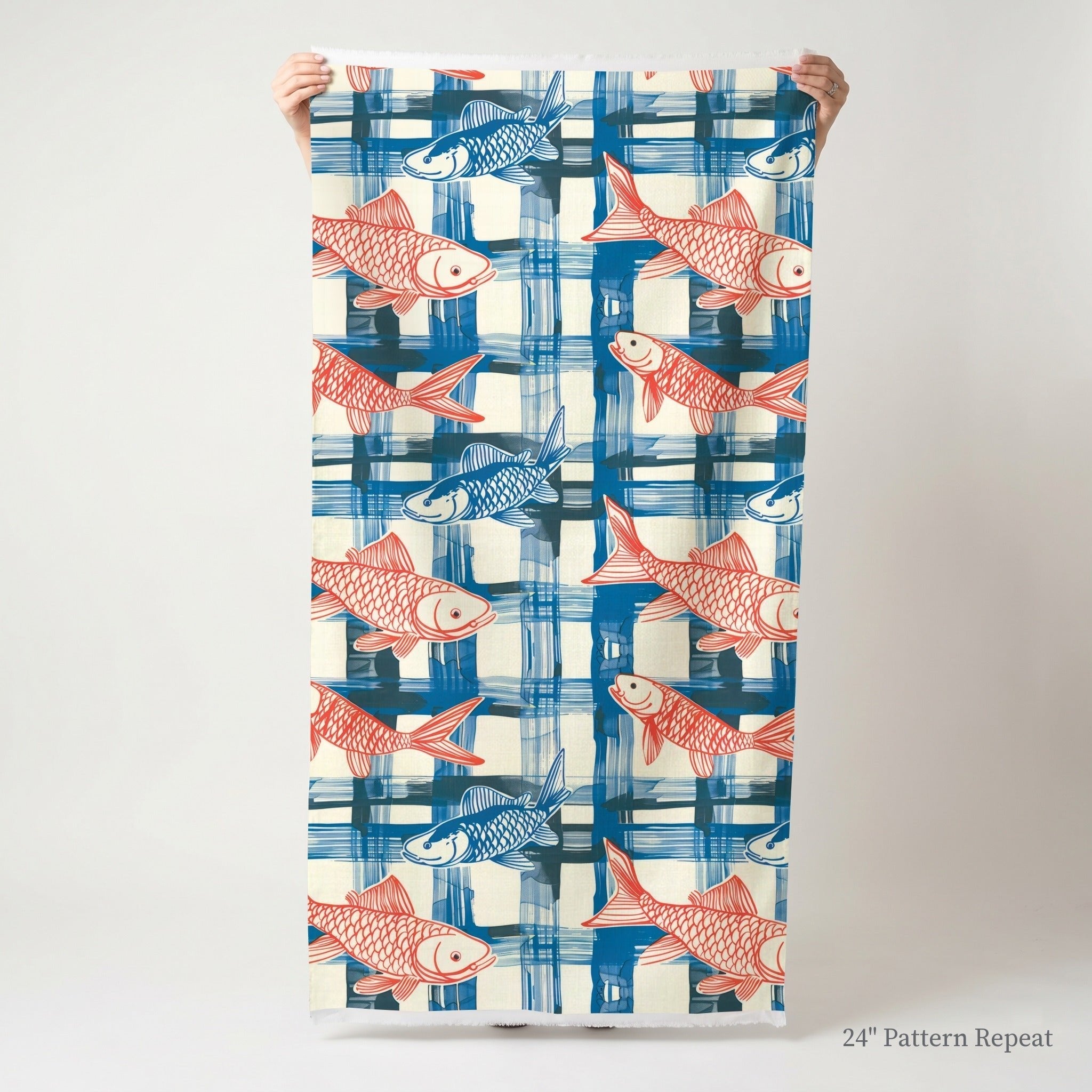 Coraline's Koi - Fabric - Benton Lane Home - Lemon Park