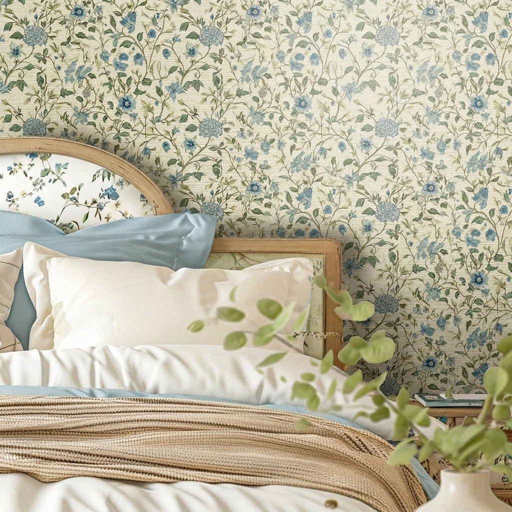 Cordelia Faux Grasscloth Wallpaper - Painted Paper