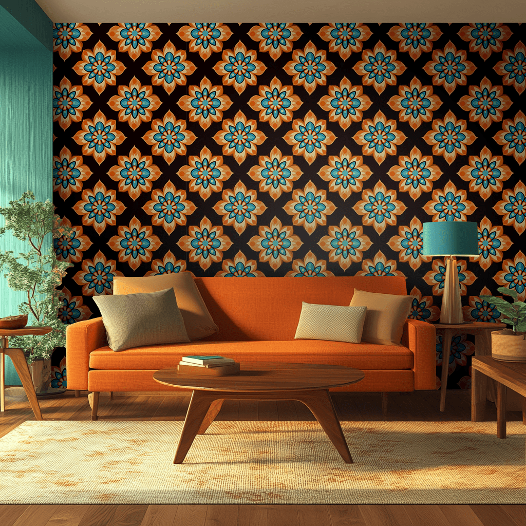 Cosmic Bloom Wallpaper - Benton Lane Home - Painted Paper