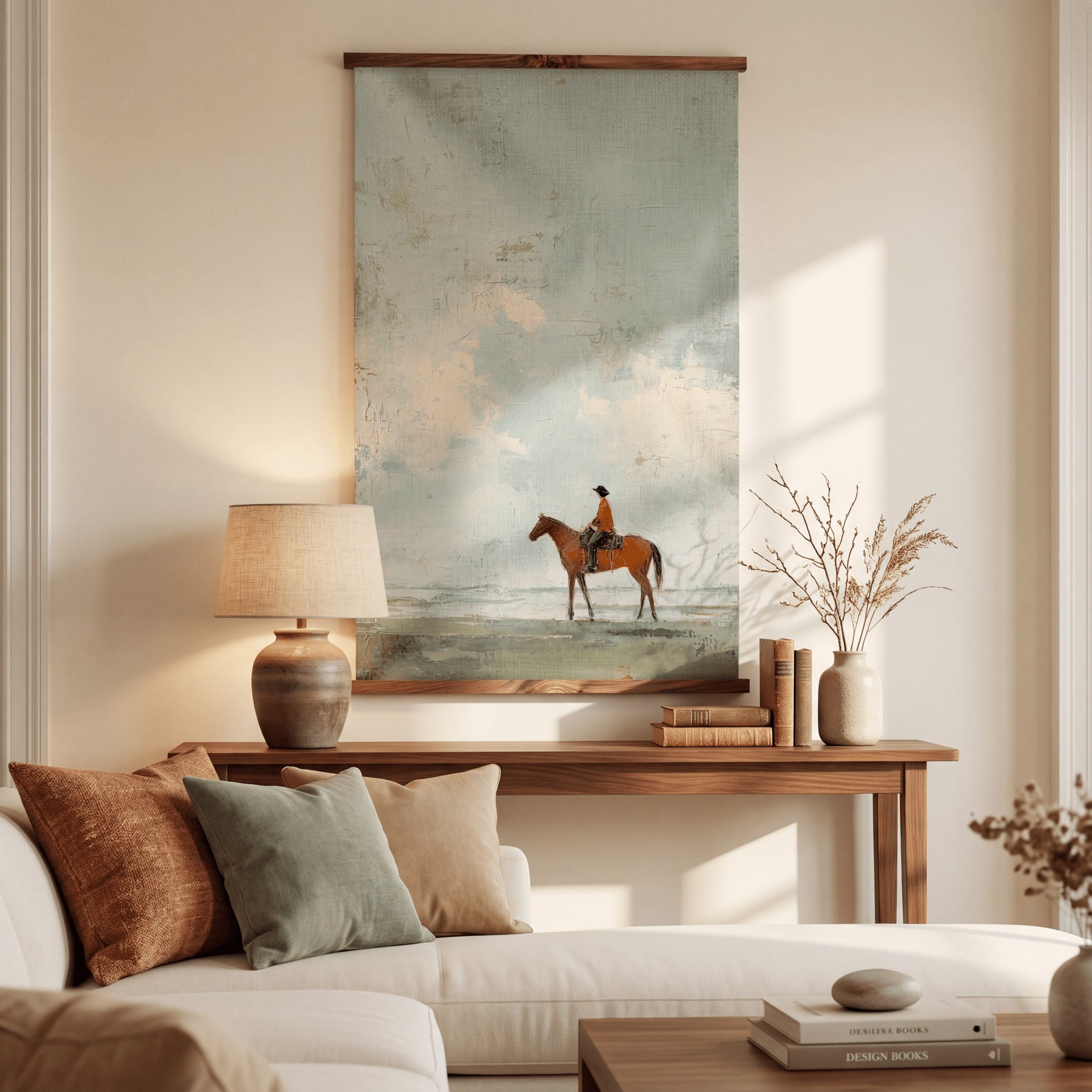 Cottoncloud Cowboy - Tapestry - Benton Lane Home - Lemon Park
