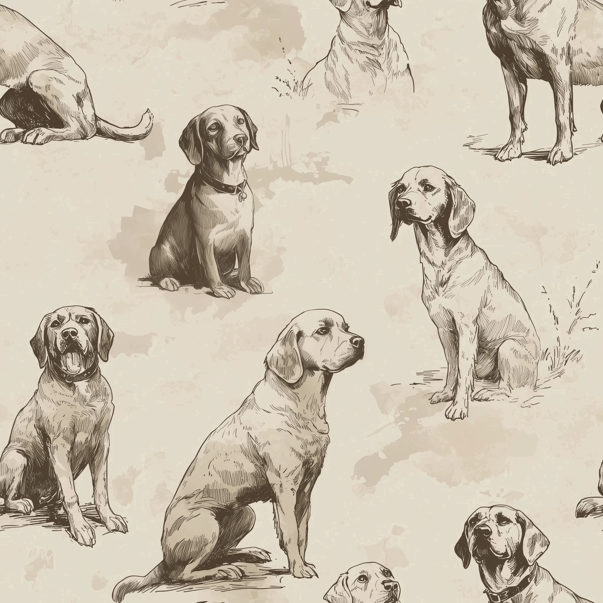 Country Companions Wallpaper - Benton Lane Home - Painted Paper