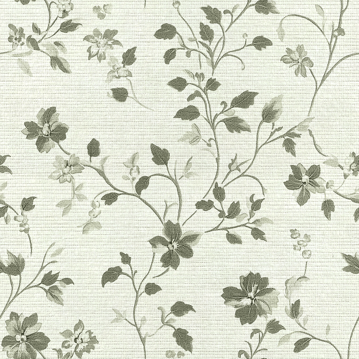 Covered in Ivy Faux Grasscloth Wallpaper - Lemon Park