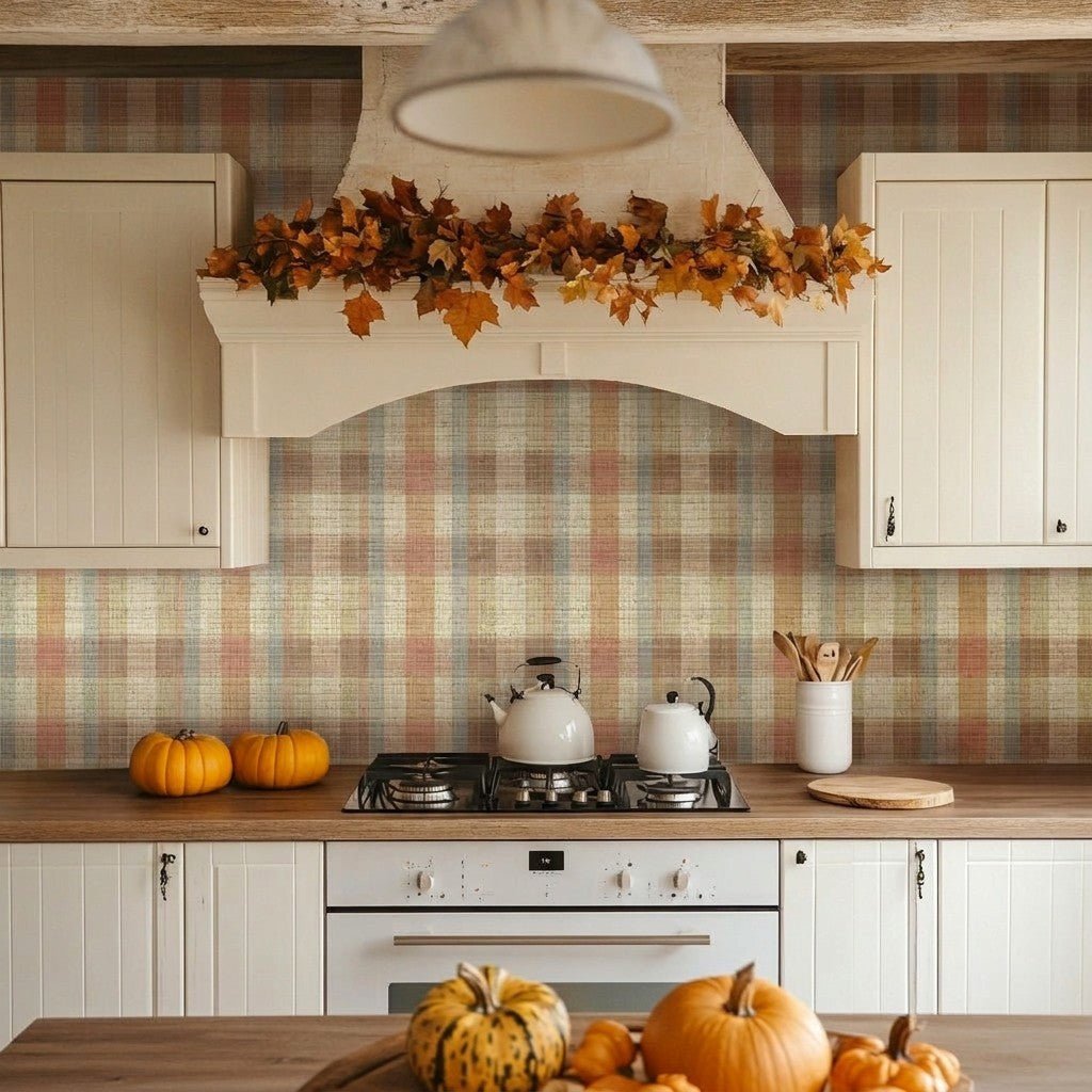 Cozy Cottage Faux Grasscloth Wallpaper - Painted Paper