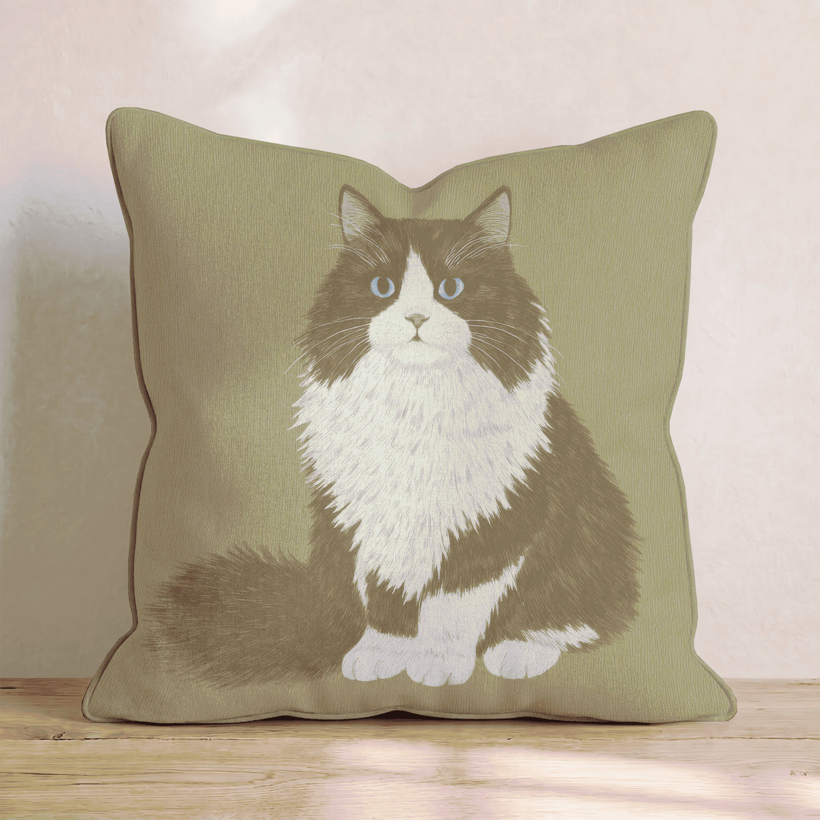 Cozy Kitten Throw Pillow - Benton Lane Home - Hillcroft Home