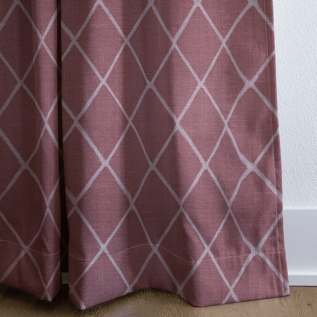 Cranberry Crisscross - Drapery - Lemon Park