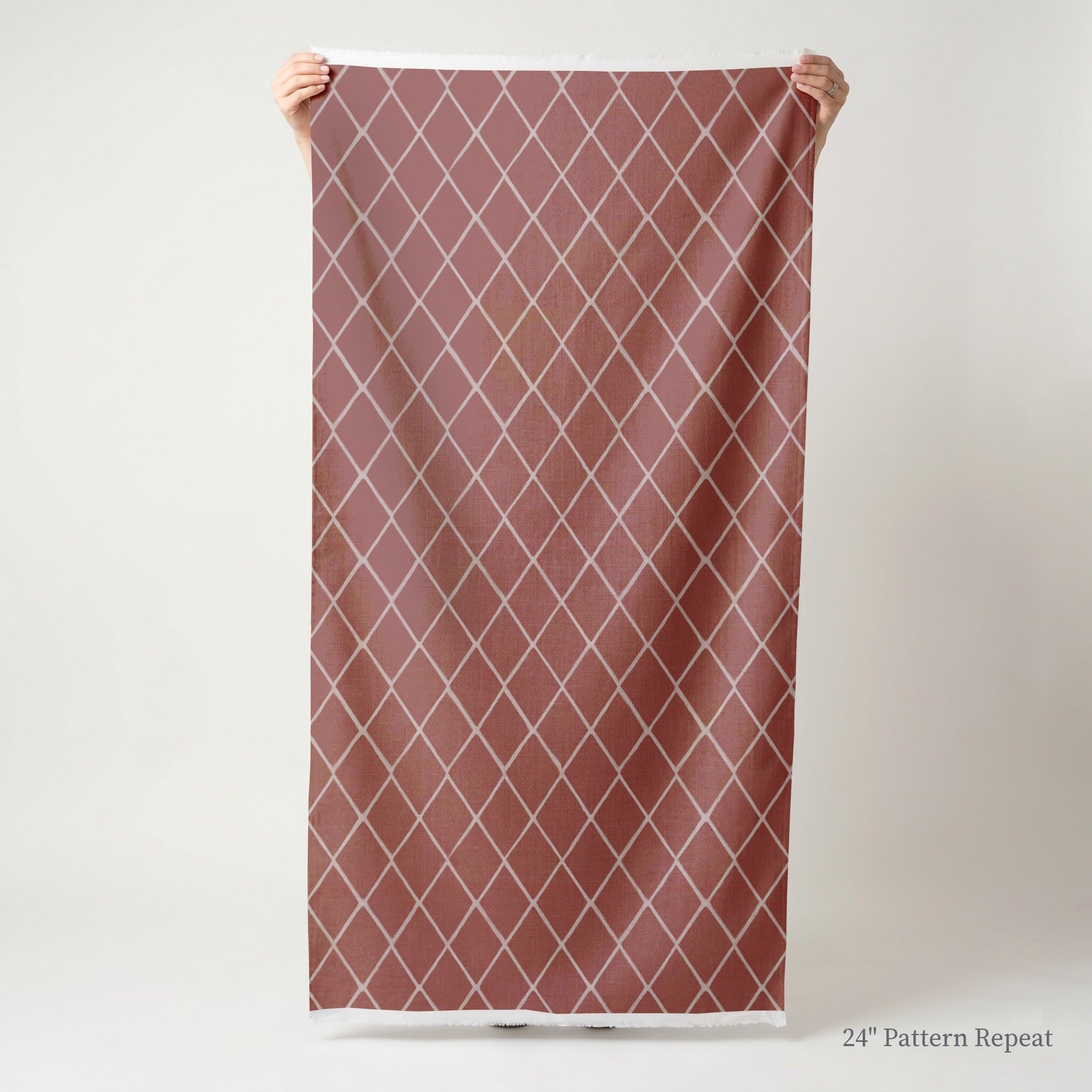 Cranberry Crisscross - Fabric - Benton Lane Home - Lemon Park
