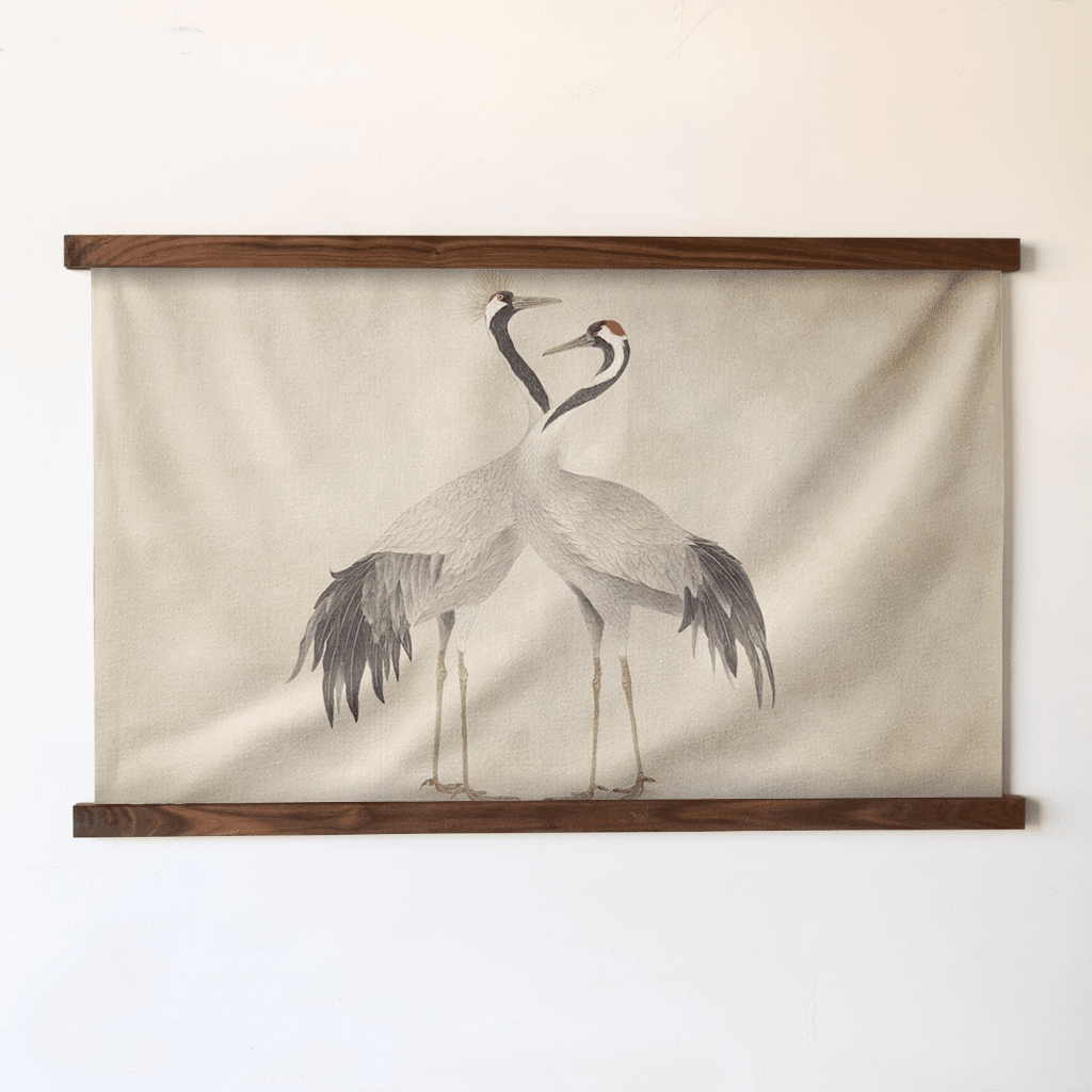 Crane Pair - Tapestry - Benton Lane Home - Painted Paper