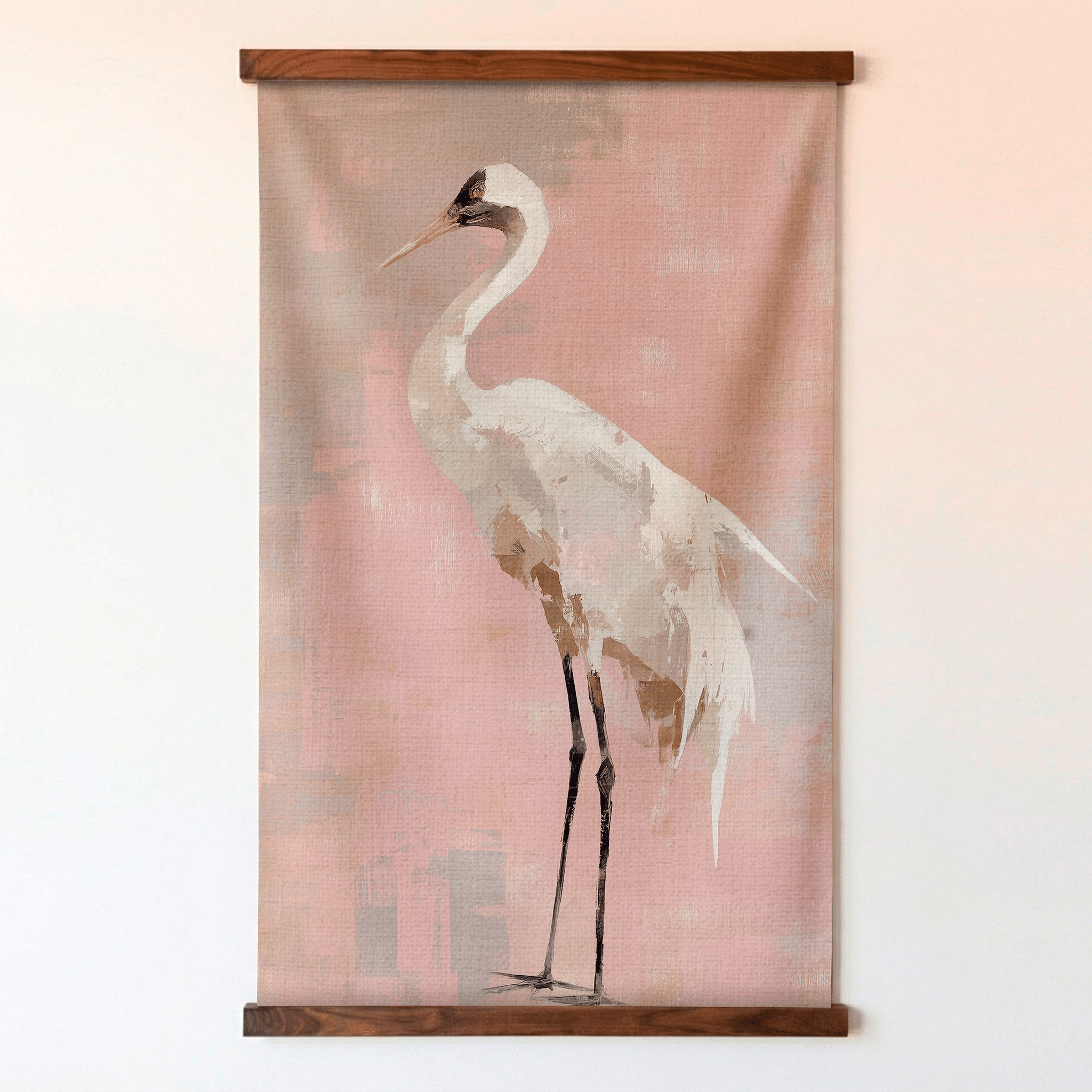 Crane Portrait - Tapestry - Benton Lane Home - Lemon Park