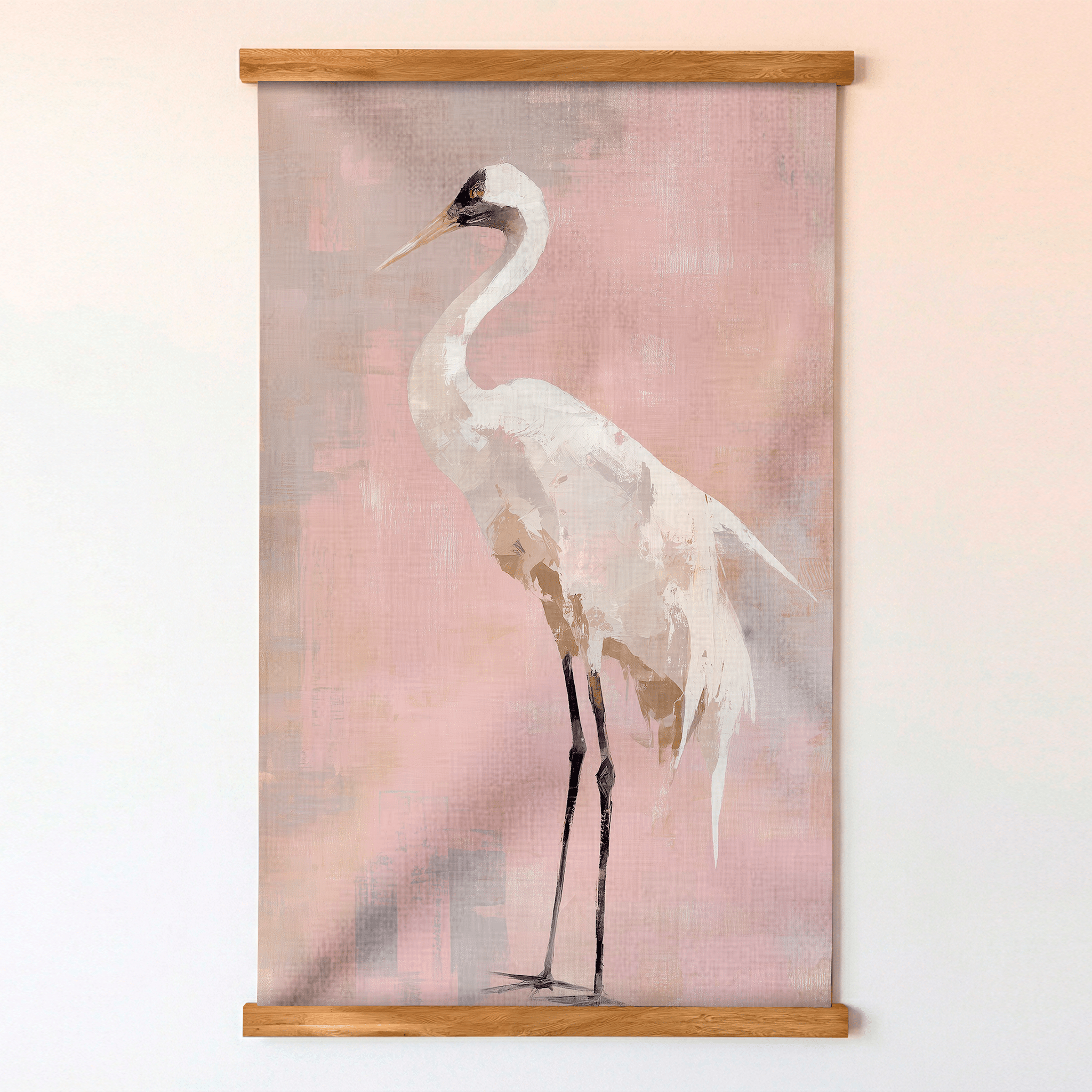 Crane Portrait - Tapestry - Benton Lane Home - Lemon Park