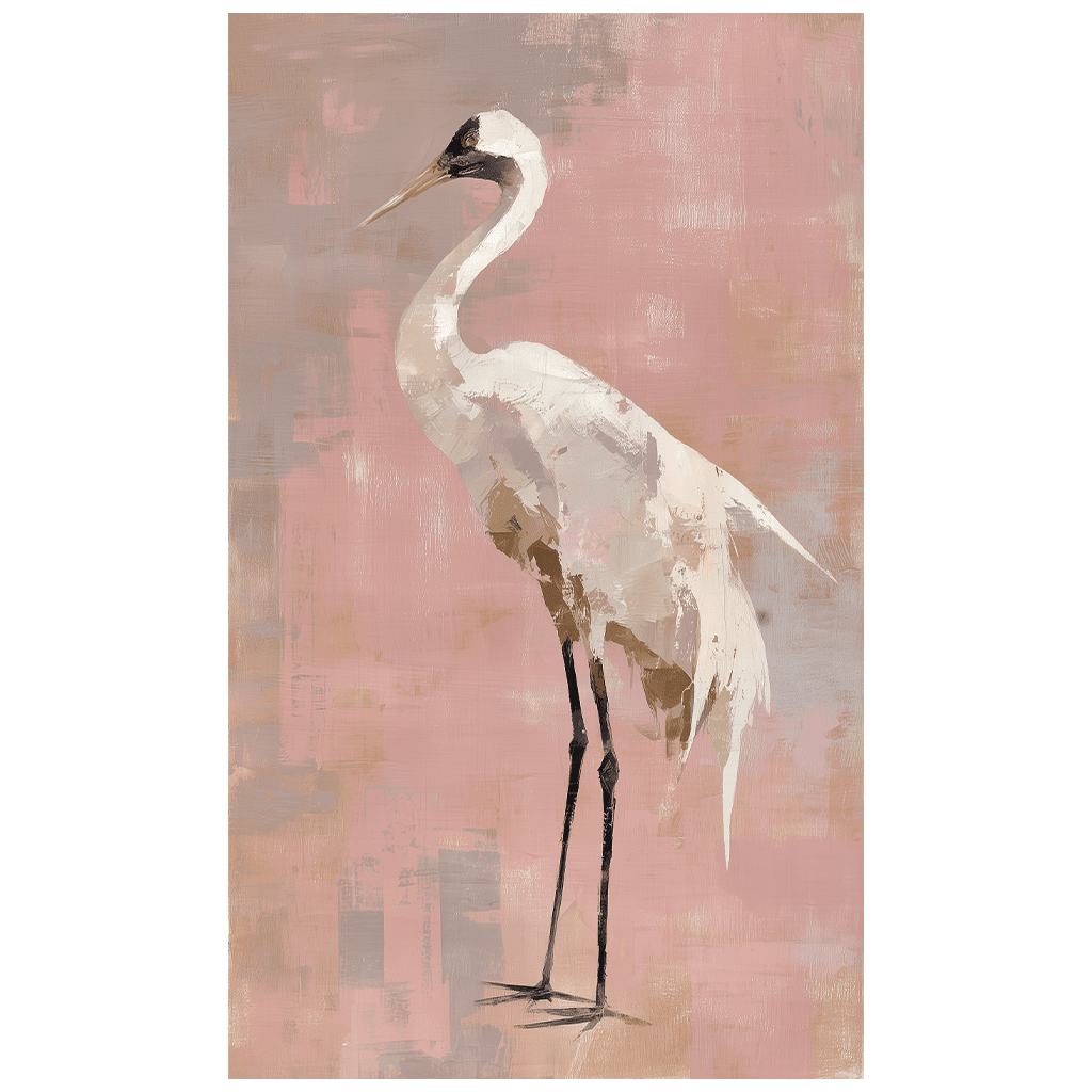 Crane Portrait - Tapestry - Benton Lane Home - Lemon Park