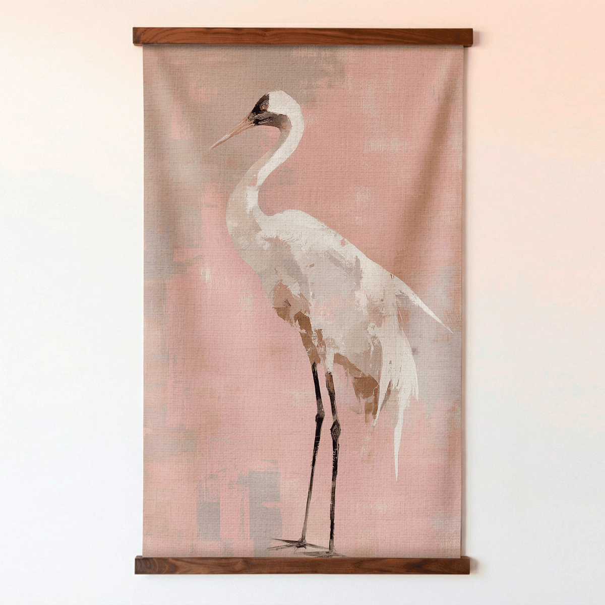 Crane Portrait - Tapestry - Lemon Park