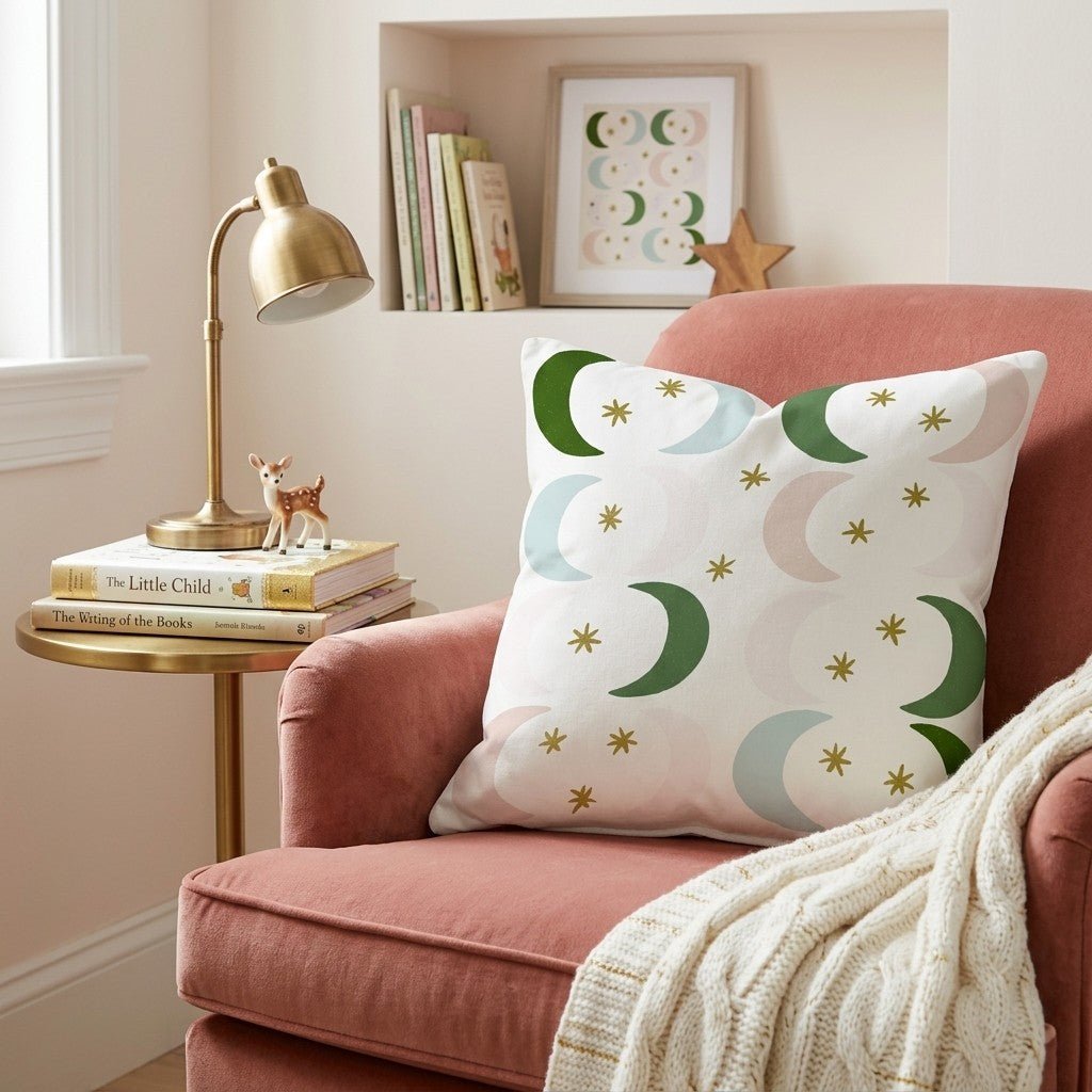 Crescent Moon Sky Throw Pillow - Benton Lane Home - Hillcroft Home
