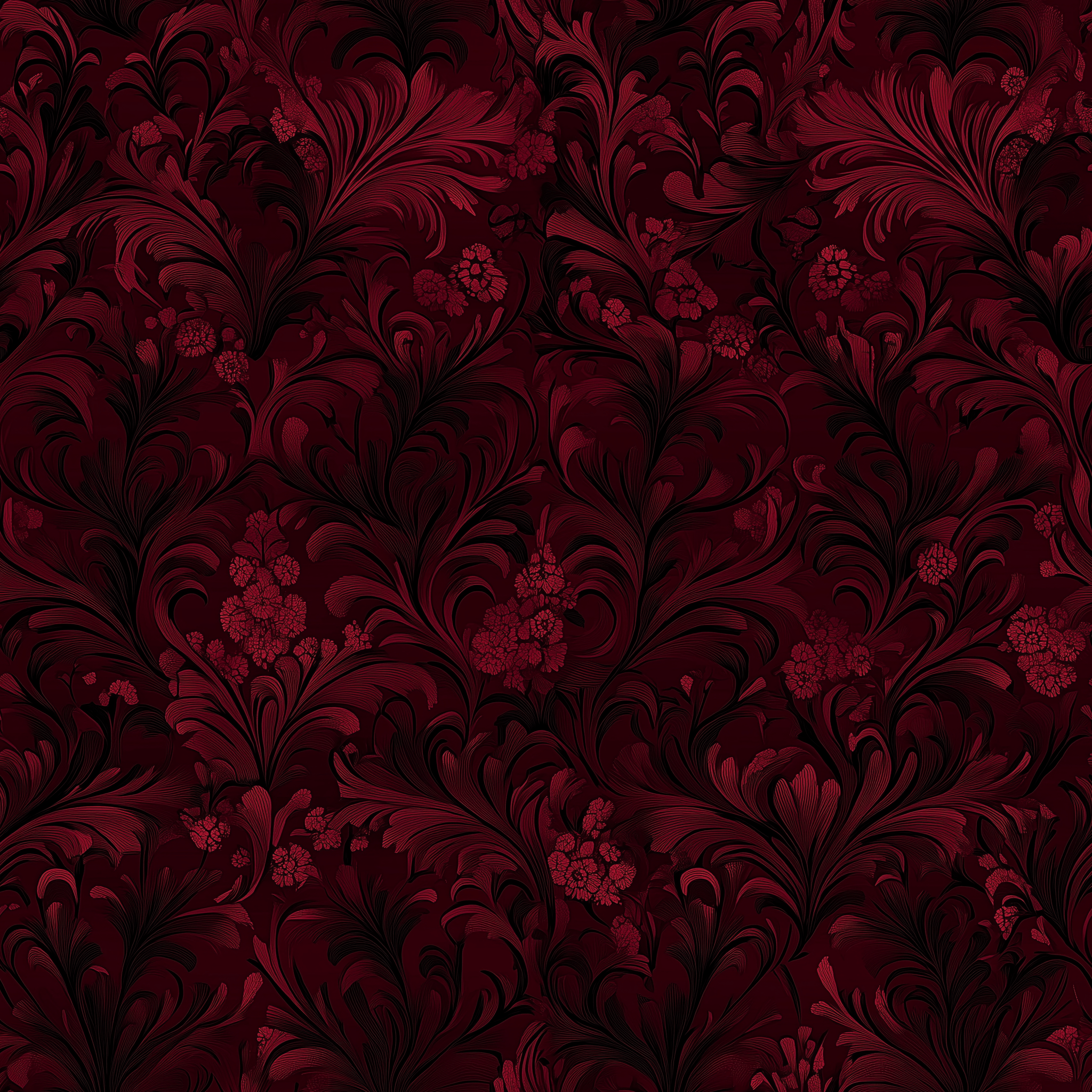 Crimson Chianti Wallpaper - Benton Lane Home - Painted Paper