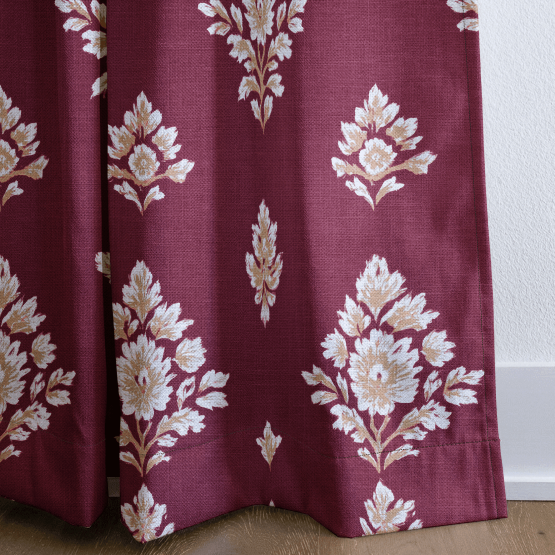 Crimson Crest - Drapery - Benton Lane Home - Lemon Park