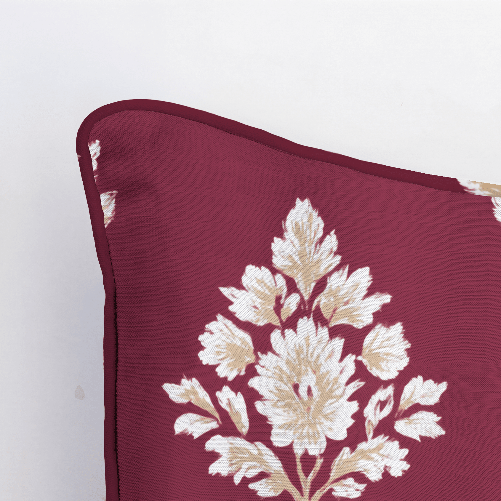 Crimson Crest Throw Pillow - Benton Lane Home - Lemon Park
