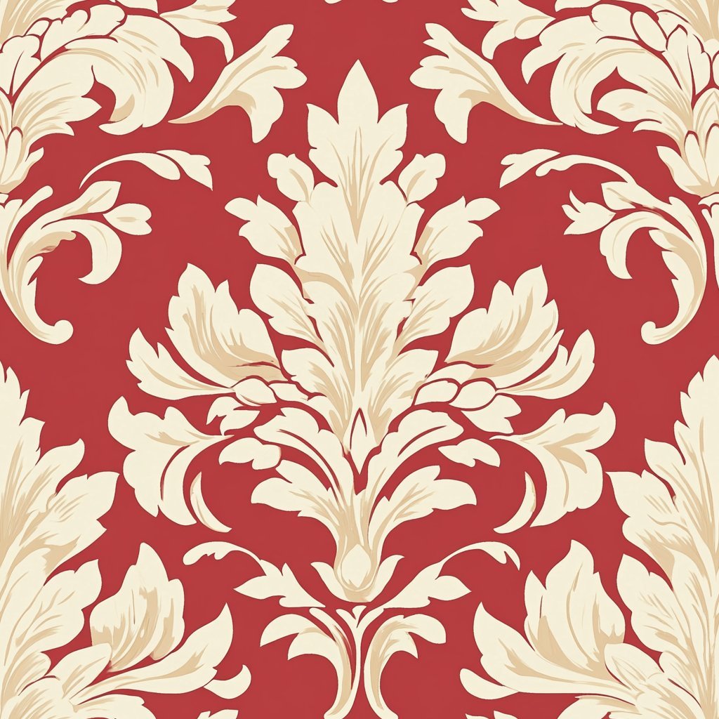 Crimson Elegance - Benton Lane Home - Painted Paper