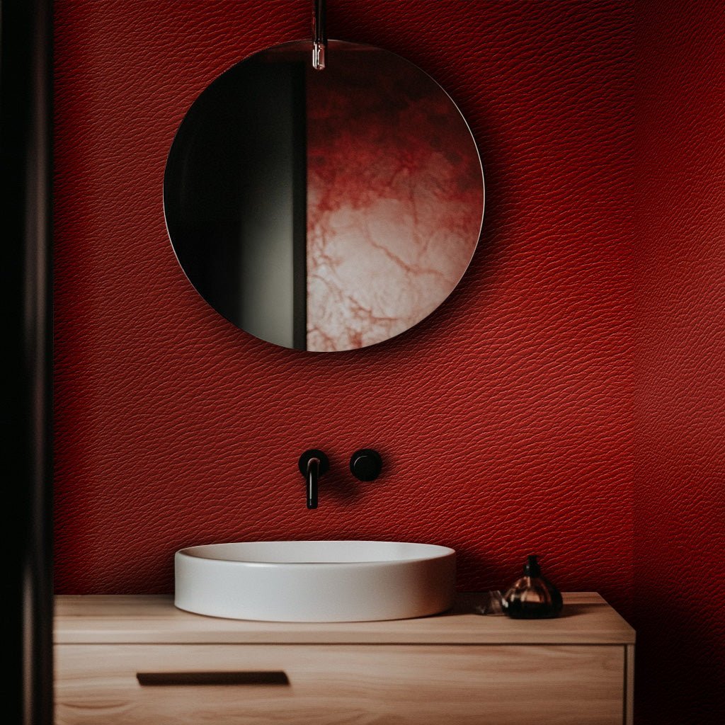 Crimson Hide Wallpaper - Benton Lane Home - Painted Paper