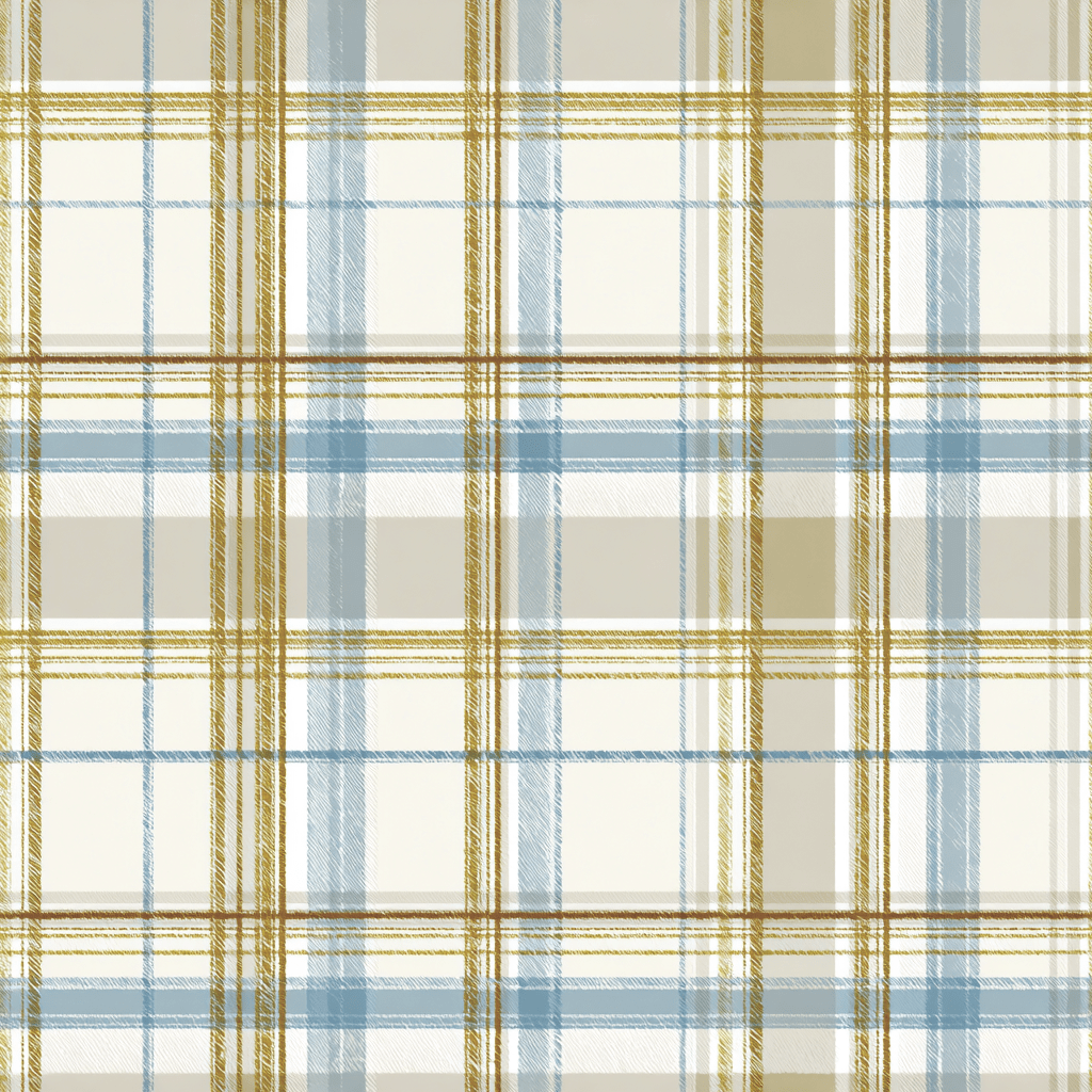 Cross Court Plaid Wallpaper - Painted Paper