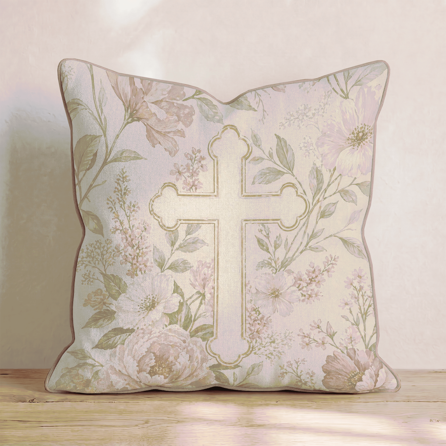 Cross Garden Throw Pillow - Benton Lane Home - Hillcroft Home