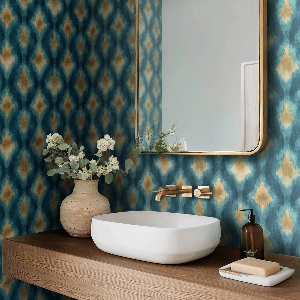 Crown Tapestry Wallpaper - Painted Paper