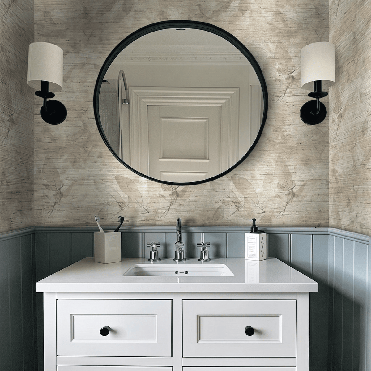 Cru Faux Grasscloth Wallpaper - Painted Paper