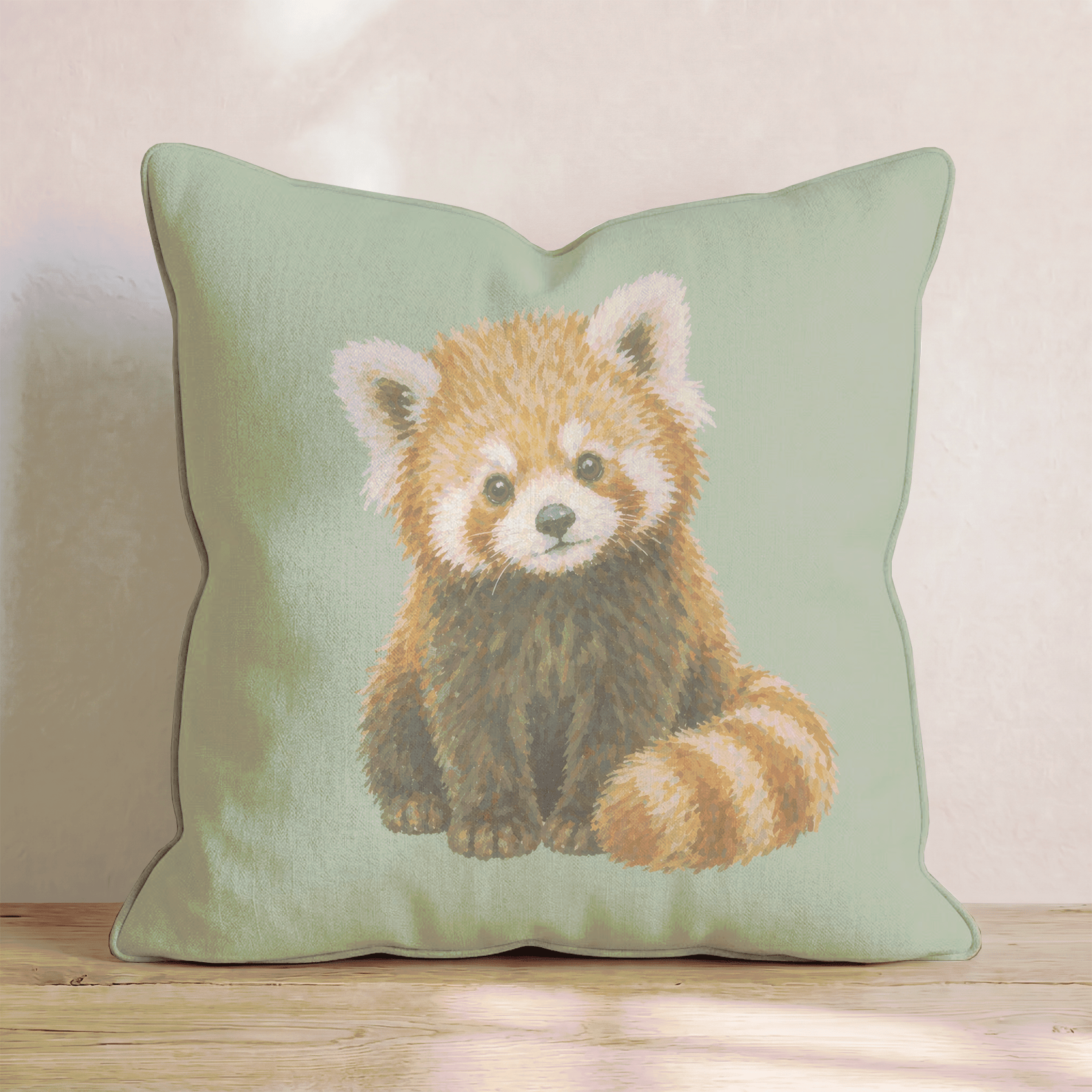 Cute Red Panda Throw Pillow - Benton Lane Home - Hillcroft Home