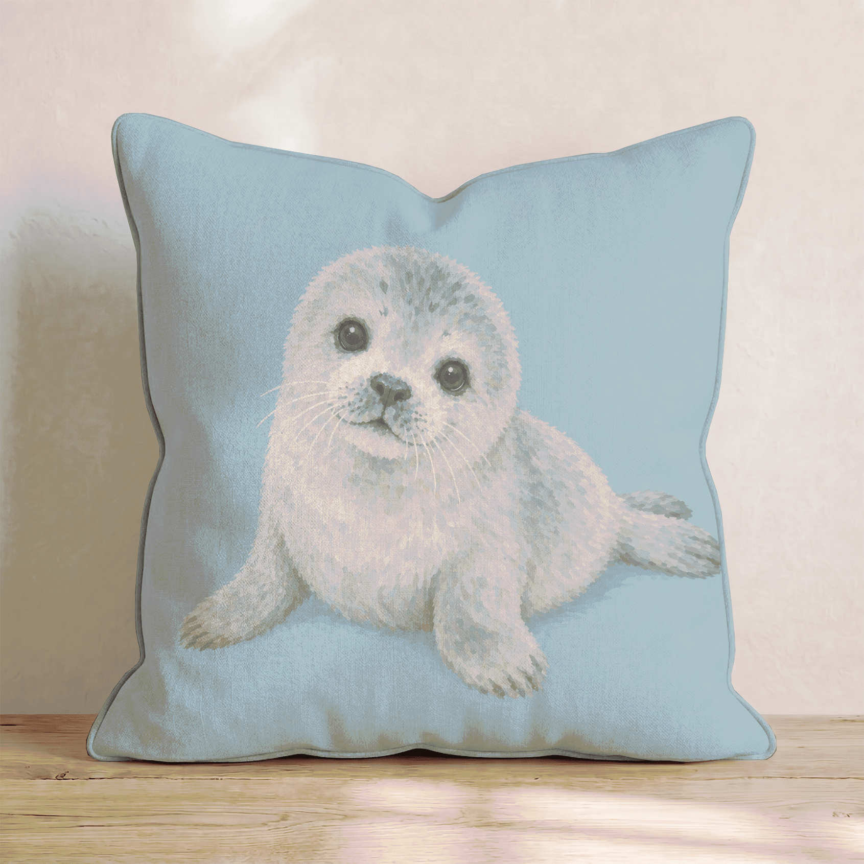 Cute Seal Throw Pillow - Benton Lane Home - Hillcroft Home