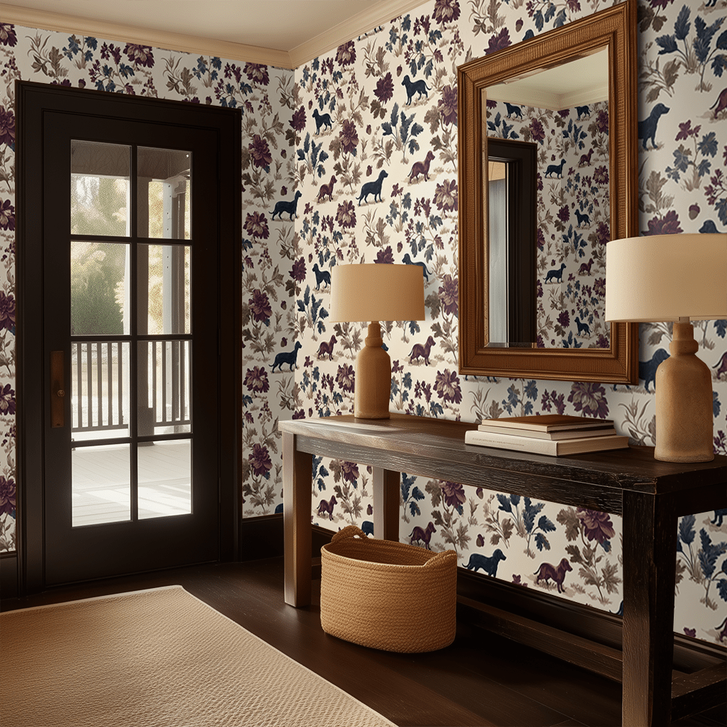 Dachshund Grove Wallpaper - Benton Lane Home - Painted Paper