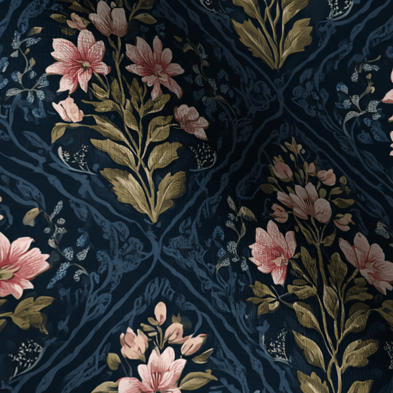 Dahlia Court Faux Grasscloth Wallpaper - Lemon Park