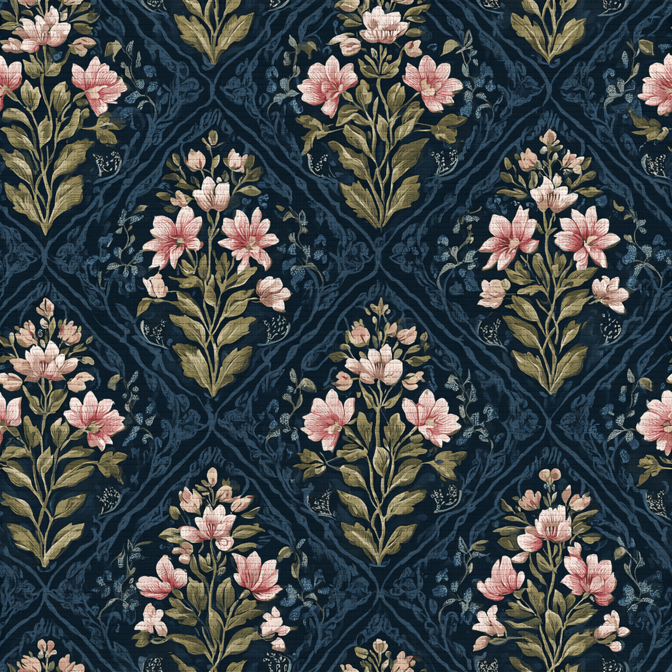 Dahlia Court Faux Grasscloth Wallpaper - Lemon Park