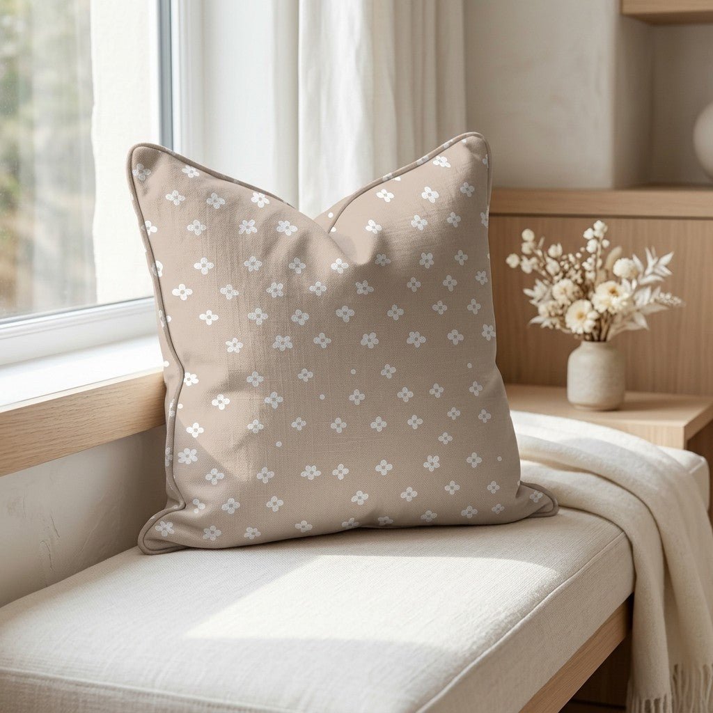 Daisy Dot Throw Pillow - Benton Lane Home - Lemon Park
