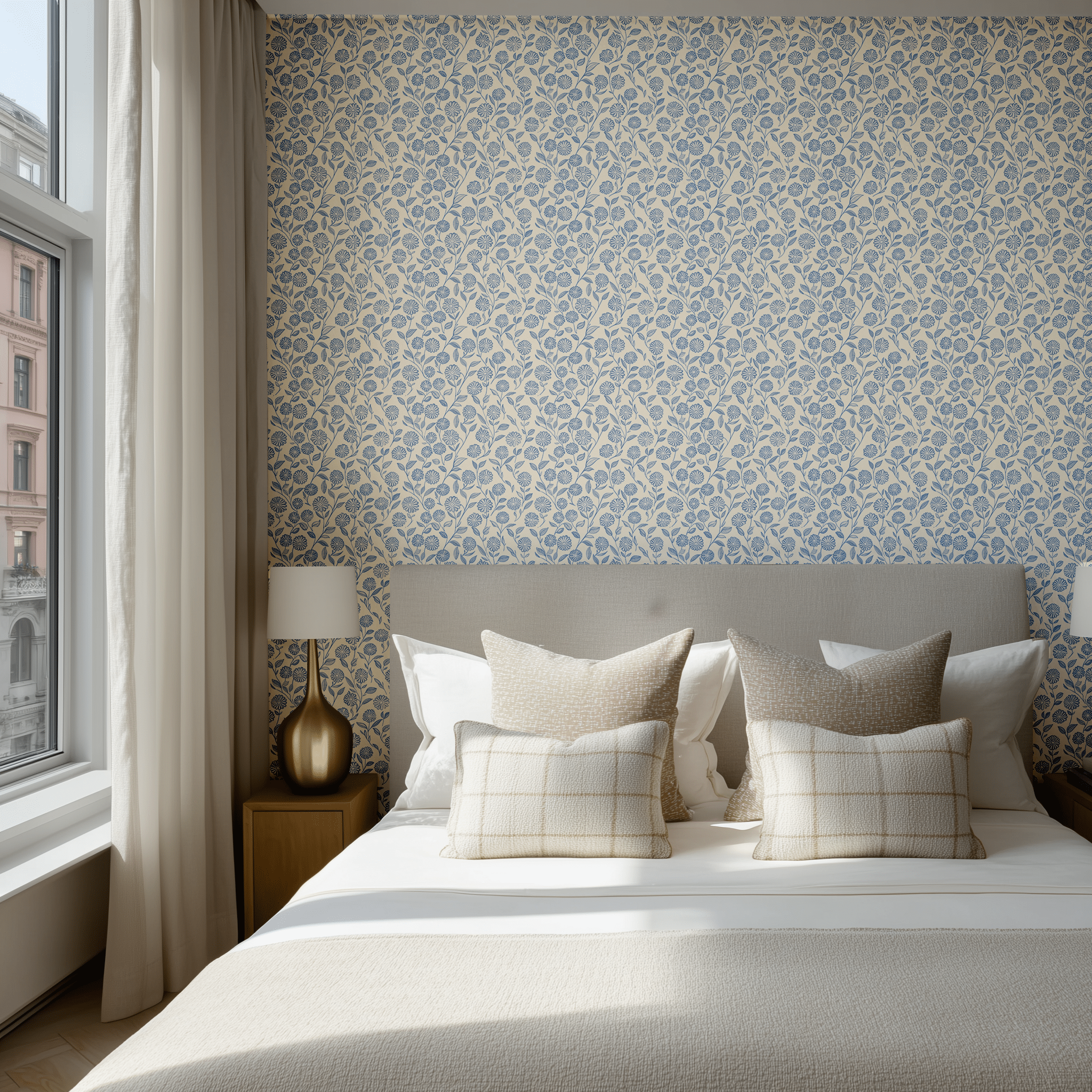 Daisy's Garden Wallpaper - Painted Paper