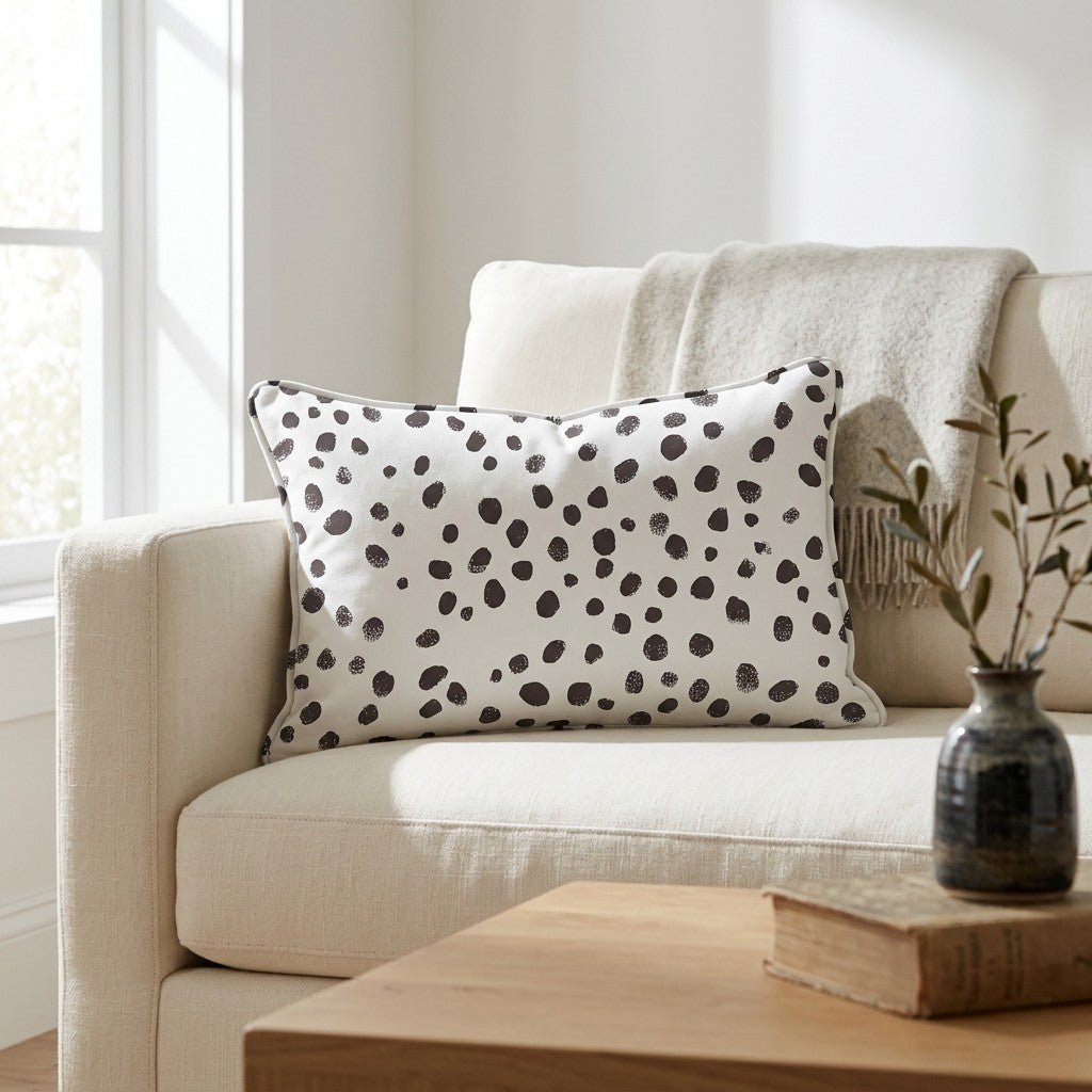 Dalmatian Dots Throw Pillow - Benton Lane Home - Lemon Park