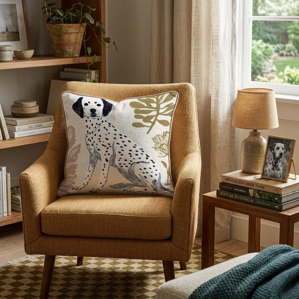 Dalmation Garden Throw Pillow - Benton Lane Home - Hillcroft Home