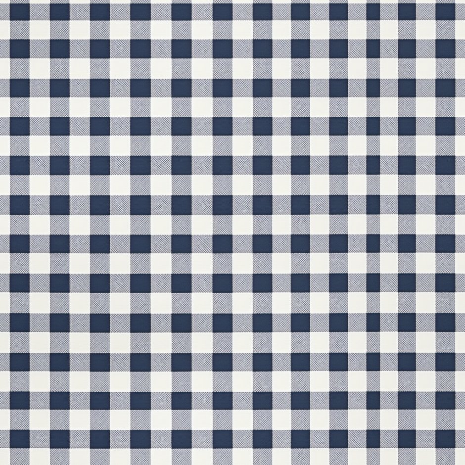 Dark Blue Vintage Gingham Wallpaper - Benton Lane Home - Painted Paper