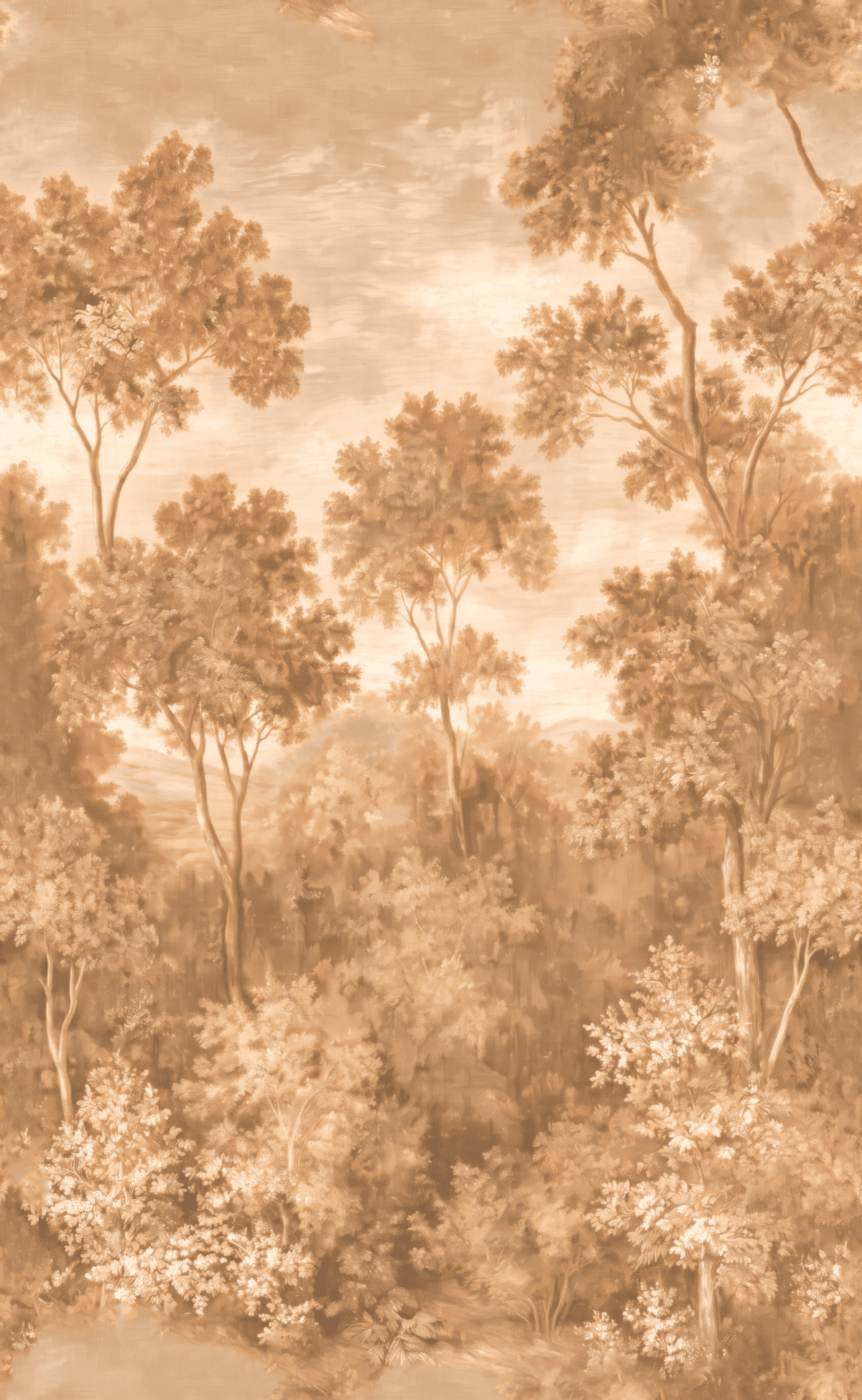 Darkwoods - Wall Mural - Painted Paper