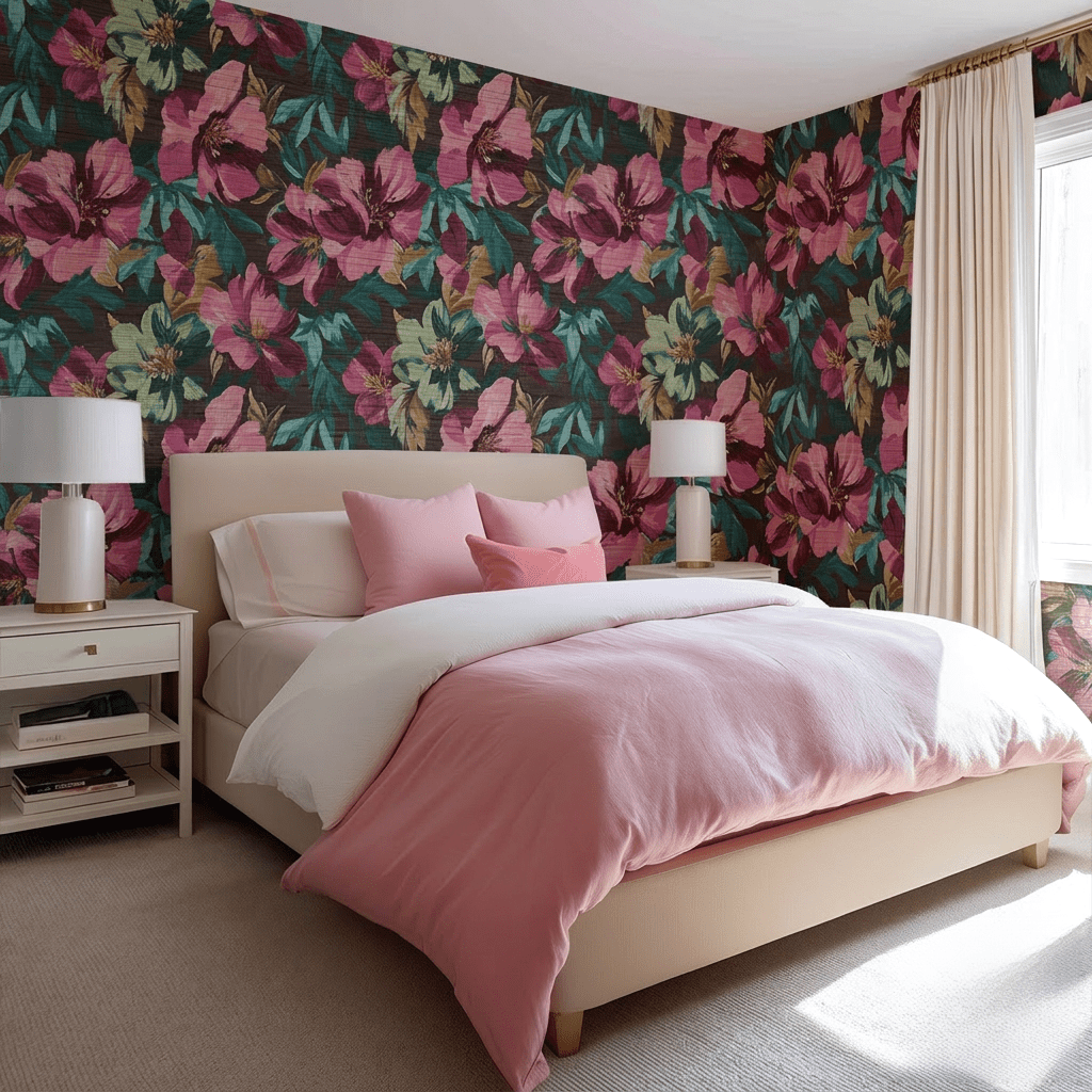 Delphara Faux Grasscloth Wallpaper - Benton Lane Home - Painted Paper