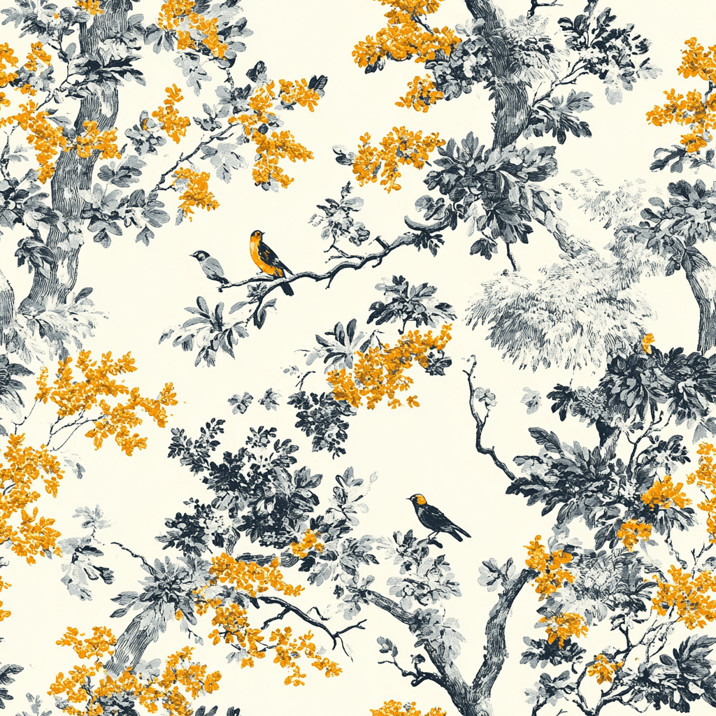 Delphine Wallpaper - Lemon Park