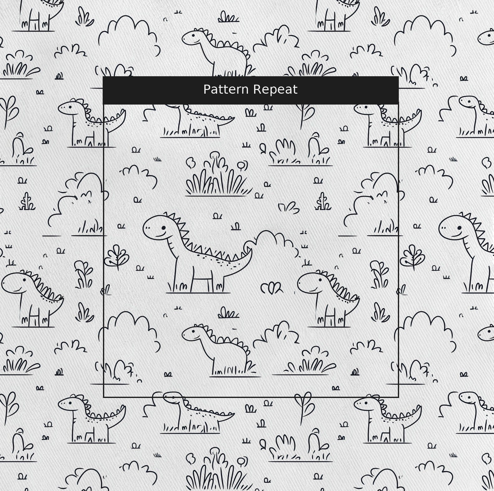 Dino Doodle - Fabric - Lemon Park