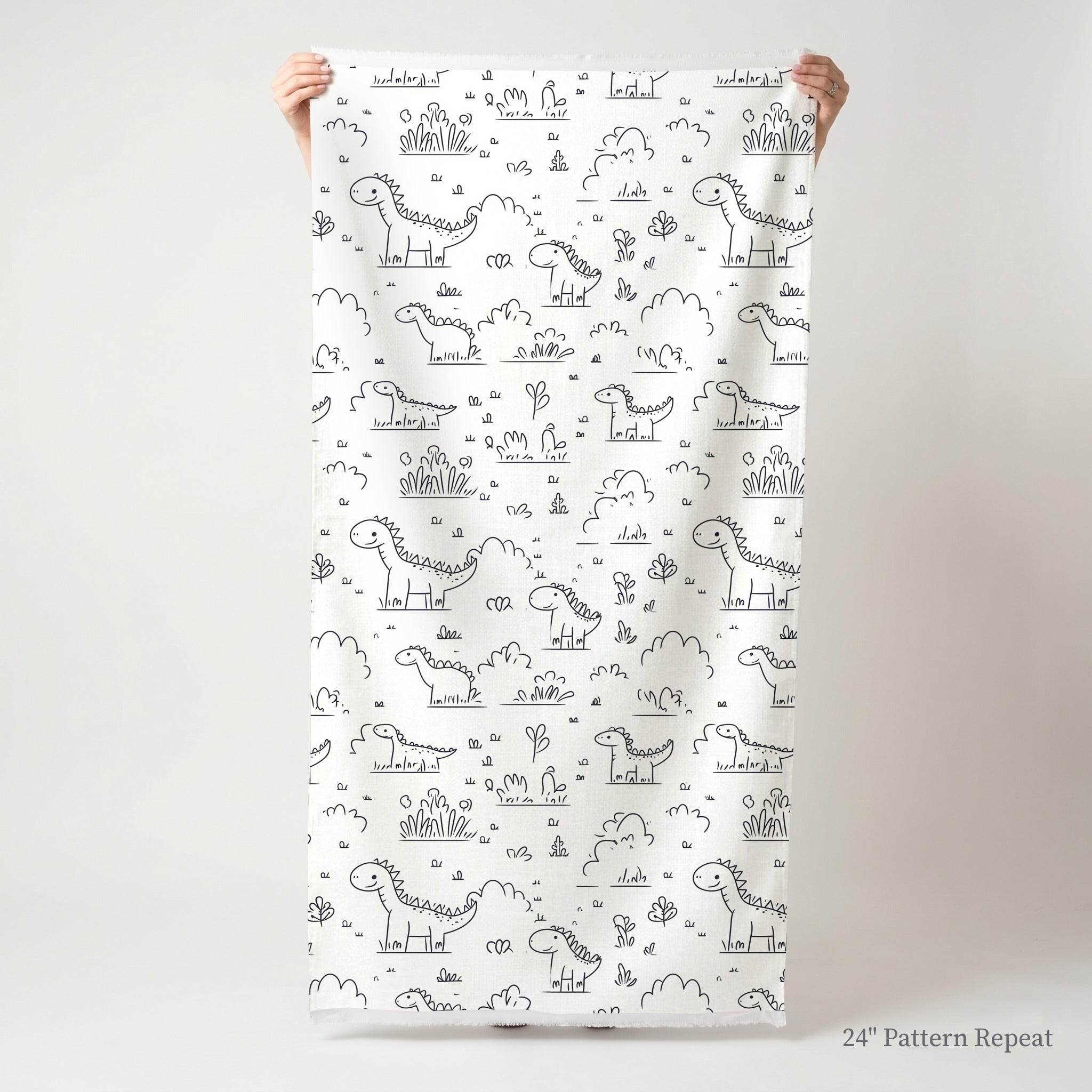 Dino Doodle - Fabric - Benton Lane Home - Lemon Park
