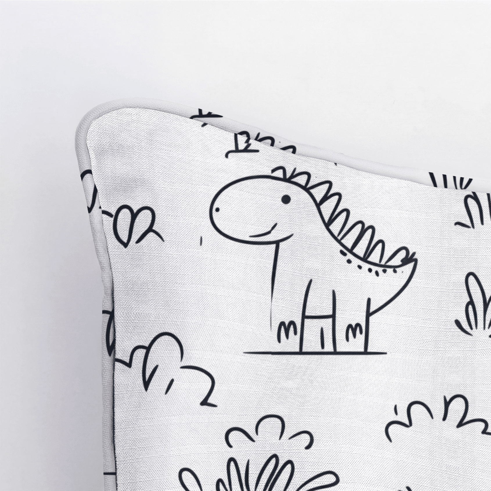 Dino Doodle Throw Pillow - Benton Lane Home - Lemon Park