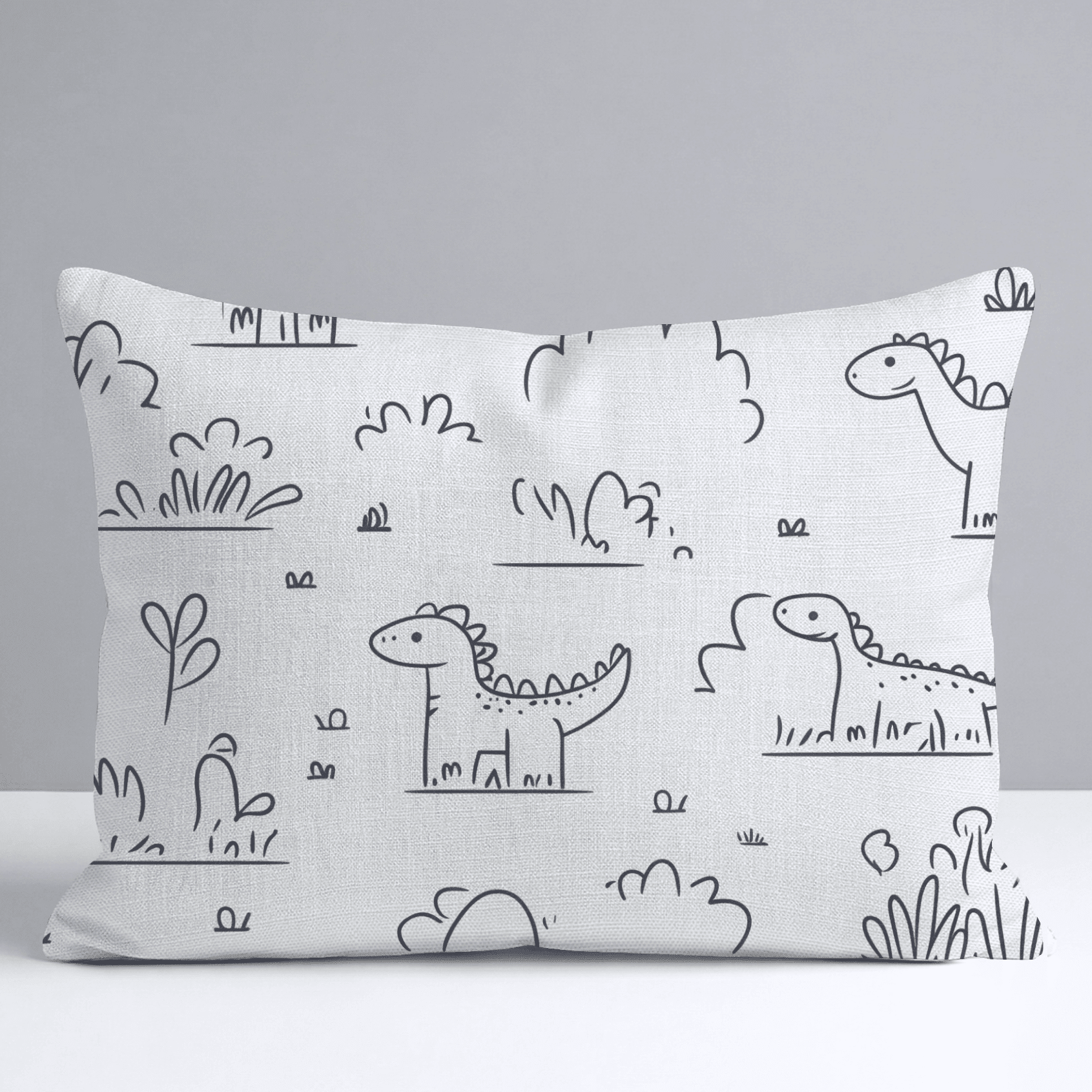 Dino Doodle Throw Pillow - Benton Lane Home - Lemon Park