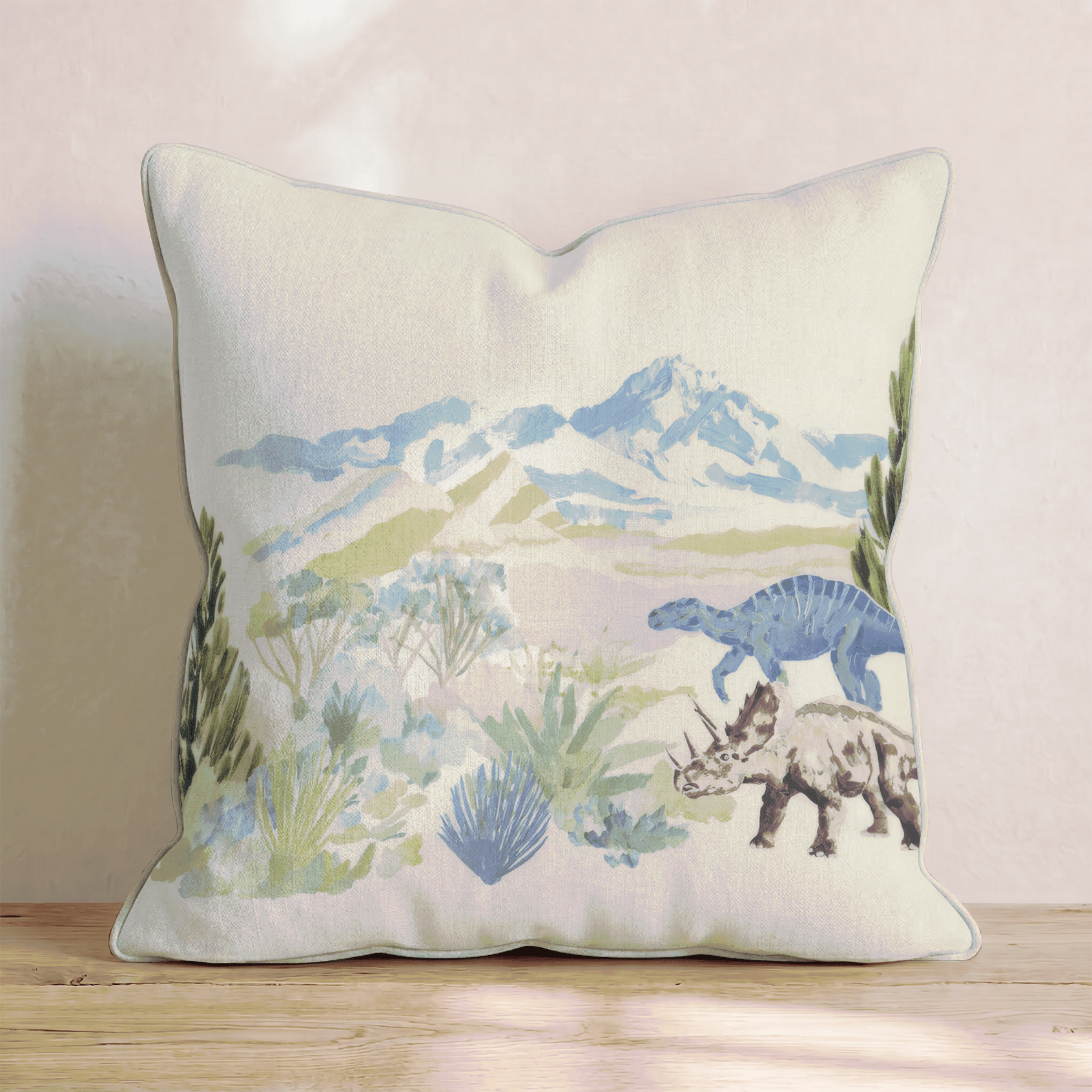 Dino Landscape Throw Pillow - Benton Lane Home - Hillcroft Home
