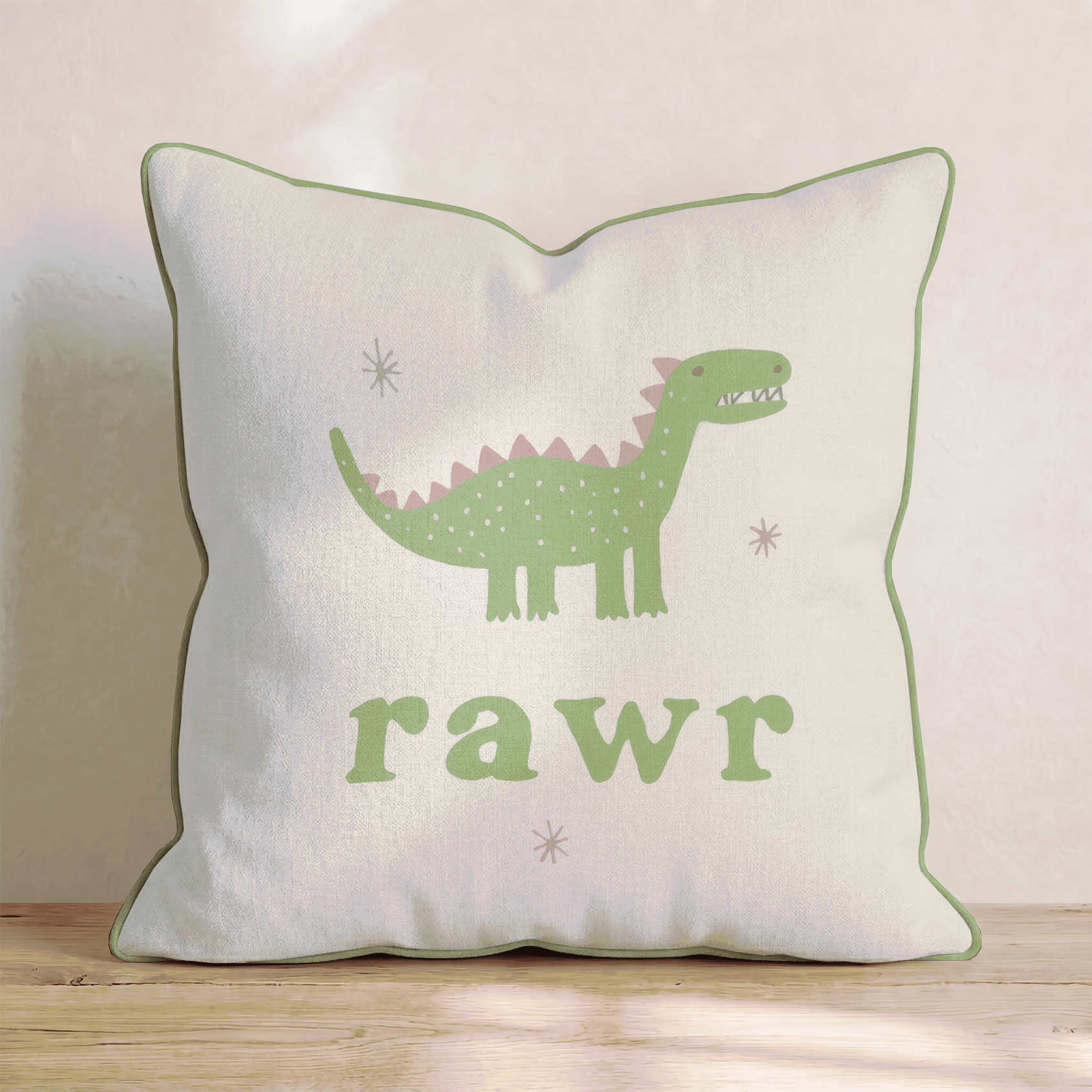 Dino Rawr Throw Pillow - Benton Lane Home - Hillcroft Home
