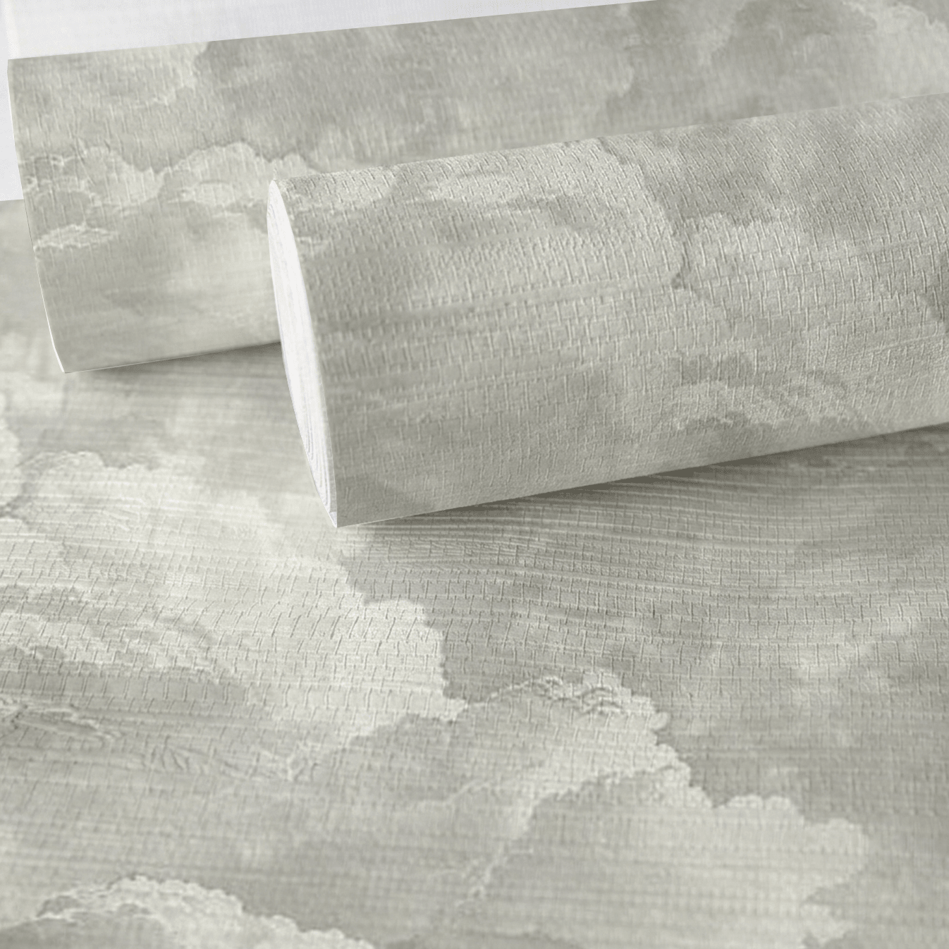 Dior Clouds Faux Grasscloth Wallpaper - Benton Lane Home - Painted Paper